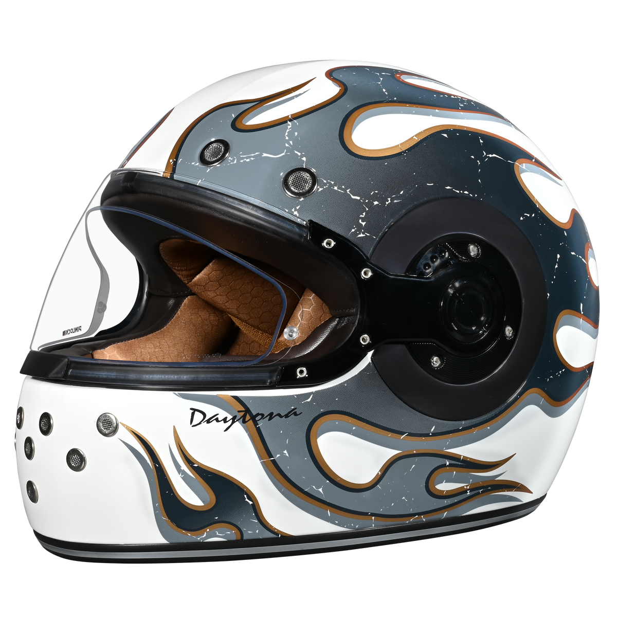 collectible motorcycle helmets Daytona Retro Full Face Helmet The Daytona Retro Captain America Stealth helmet is a full Rebel-Approved Brain Buckets - Rebel