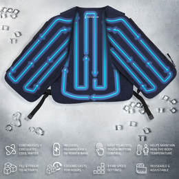 5V Touch Button Circulatory Cooling Vest
