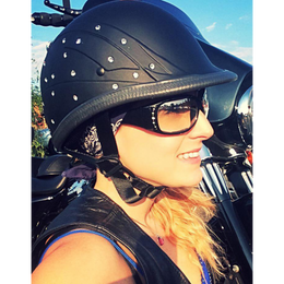 DIAMONDS IN THE RUFF - BADASS - Half Helmet