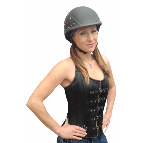 DIAMONDS IN THE RUFF - BADASS - Half Helmet