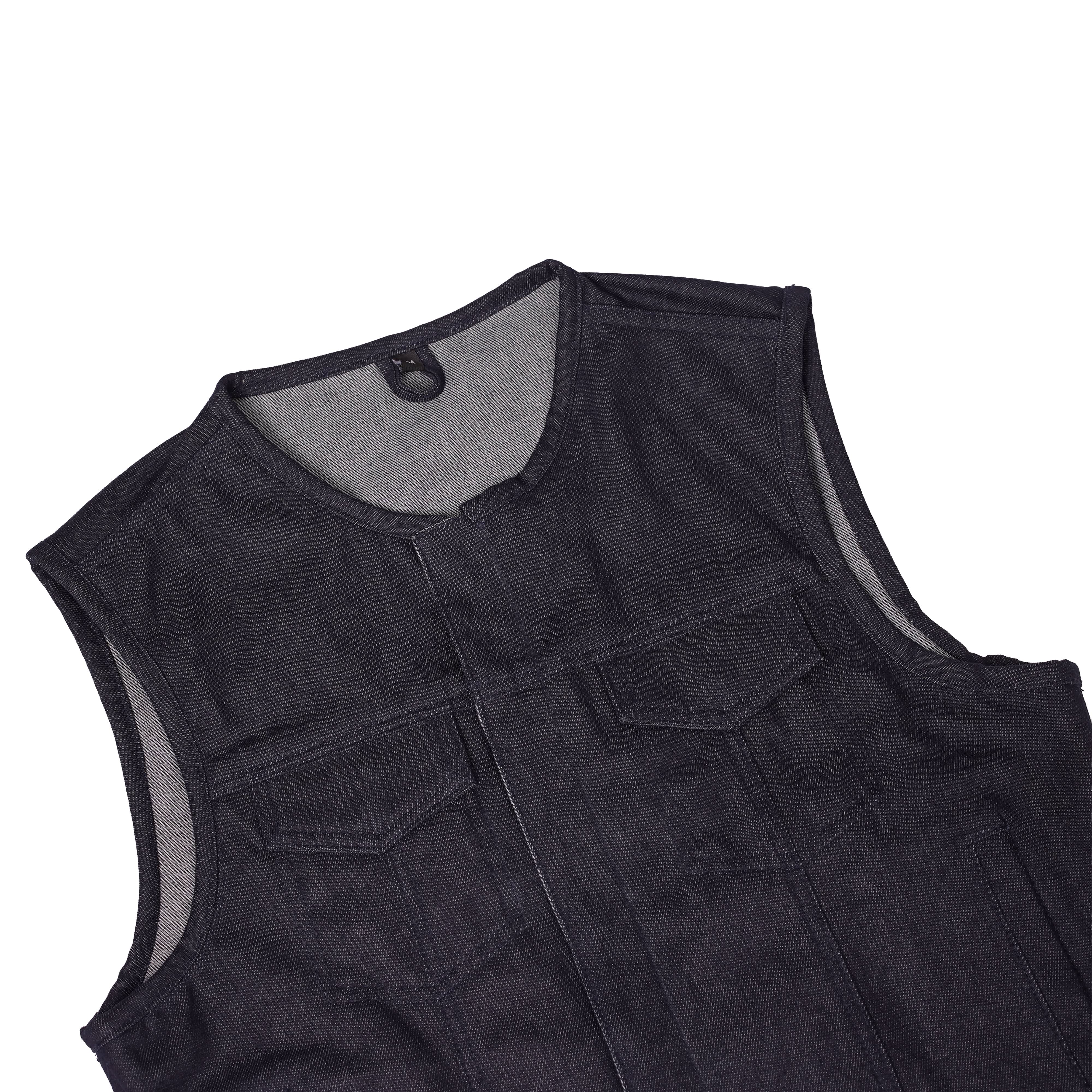 Dirt Nap Men’s Denim Motorcycle Vest