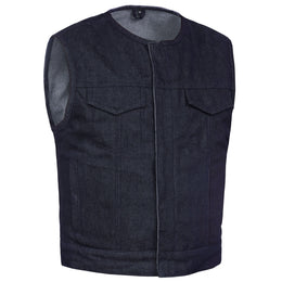 Hardline Men’s Motorcycle Denim Vest