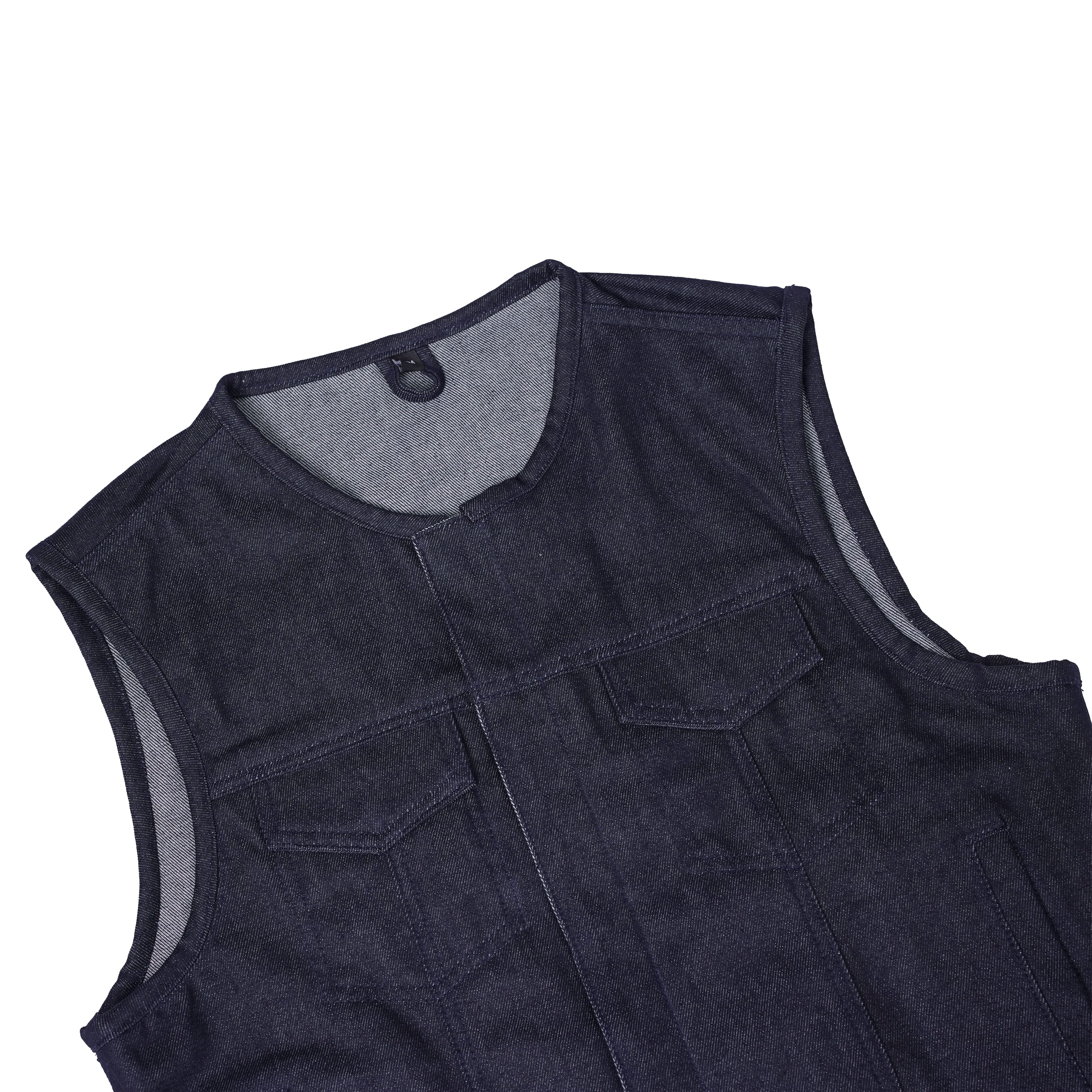 Hardline Men’s Motorcycle Denim Vest