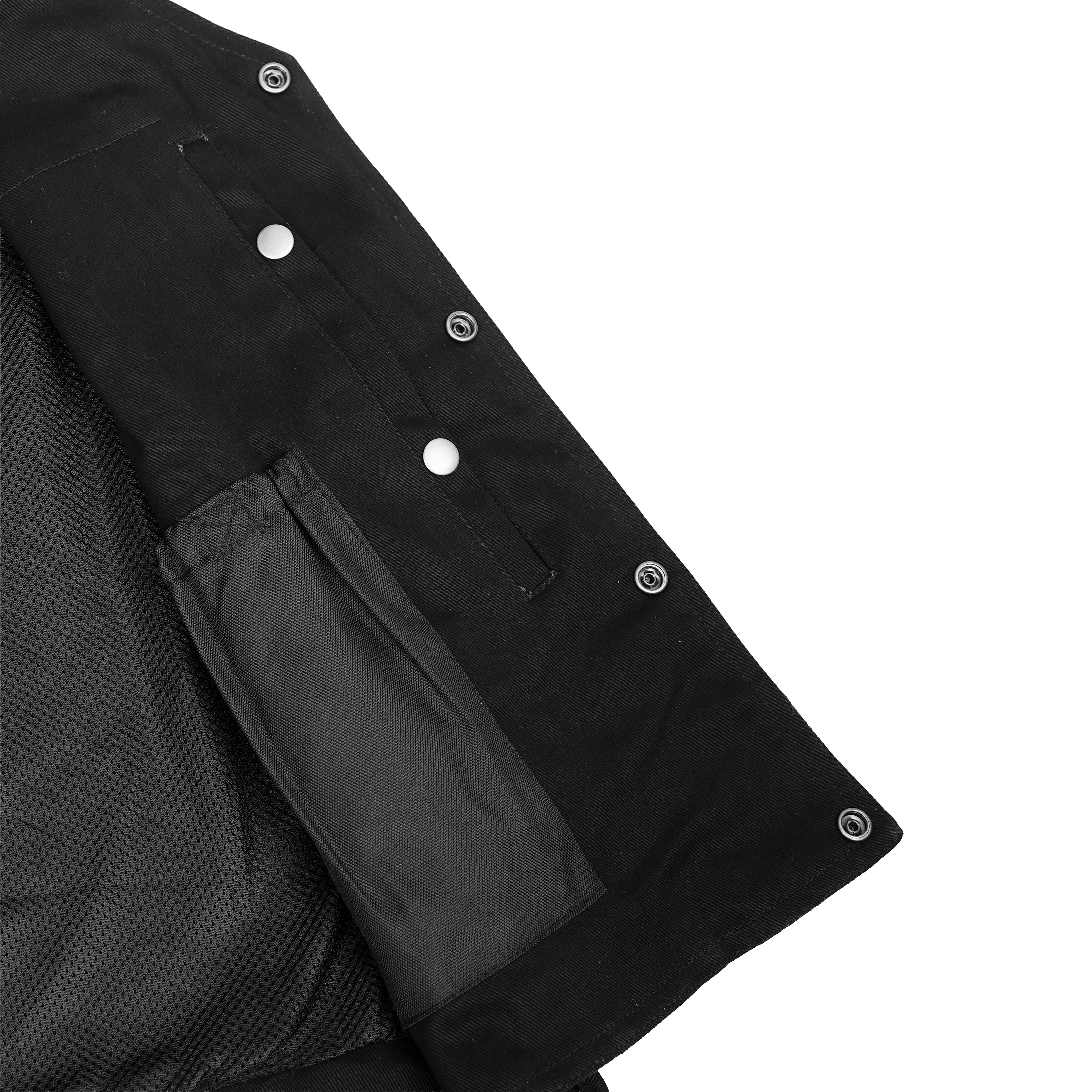 Outrider Men's Classic Black Denim Motorcycle  Vest