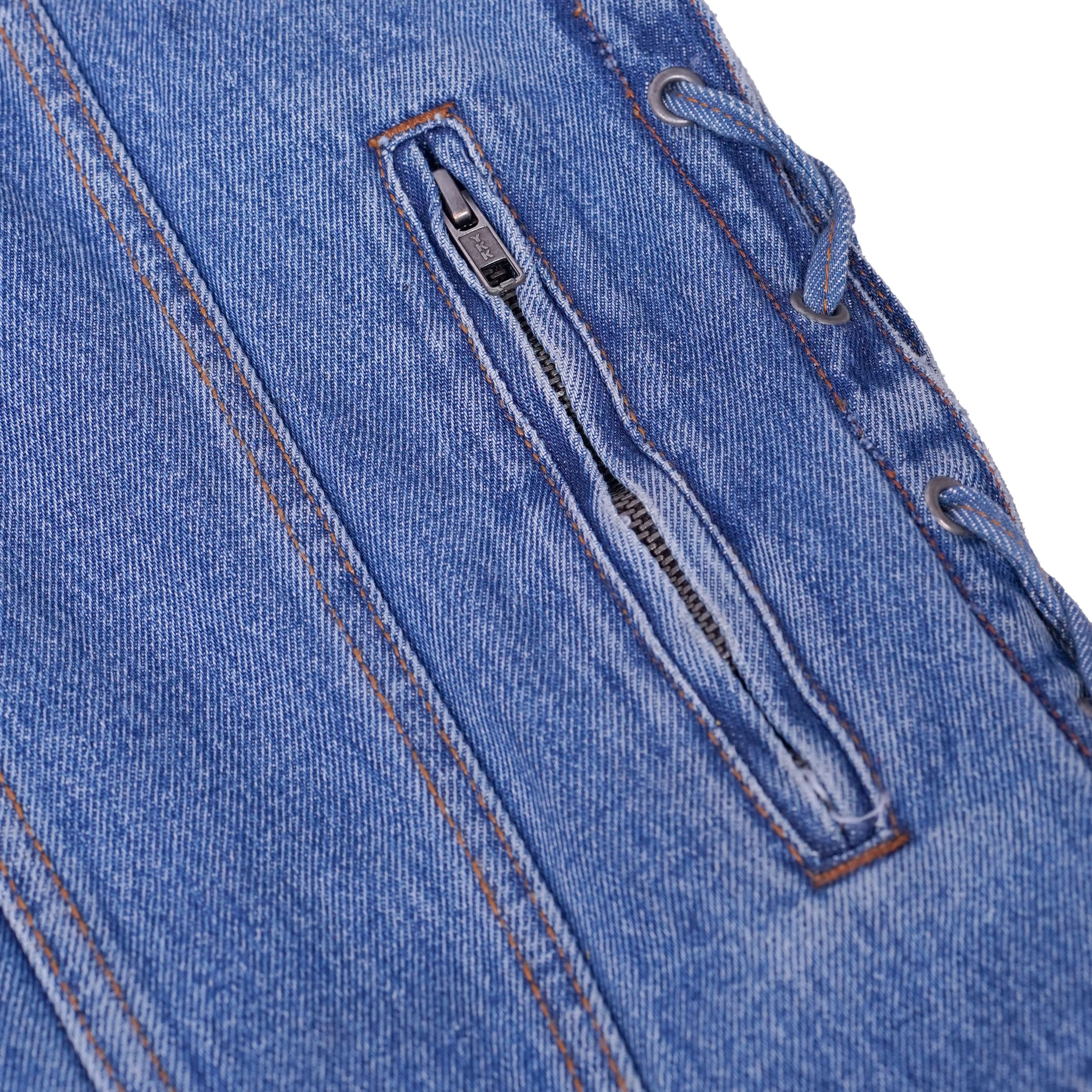 Seawaves™ Men's Blue Denim Motorcycle Vest