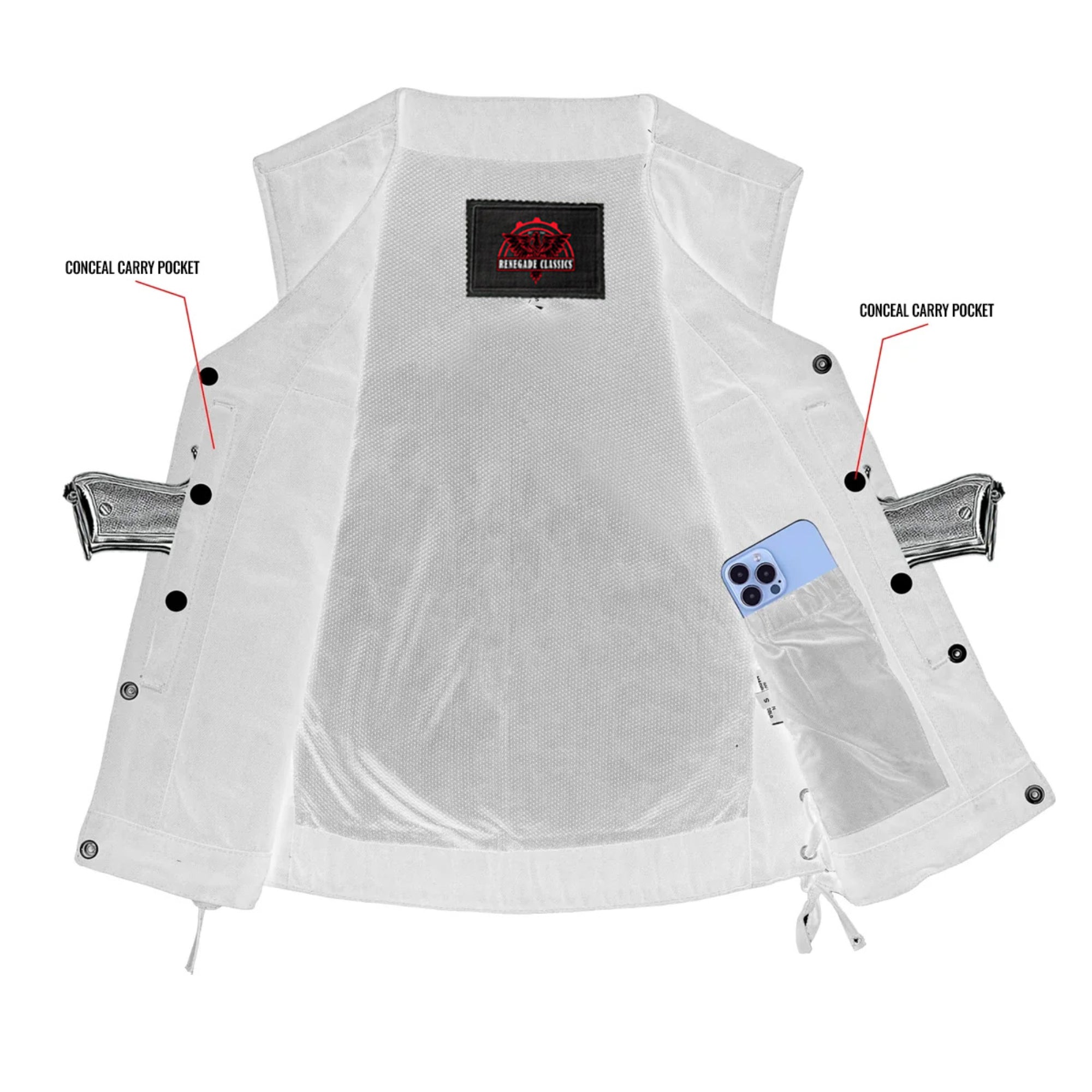 Denim Dream Womens Denim Motorcycle Vest