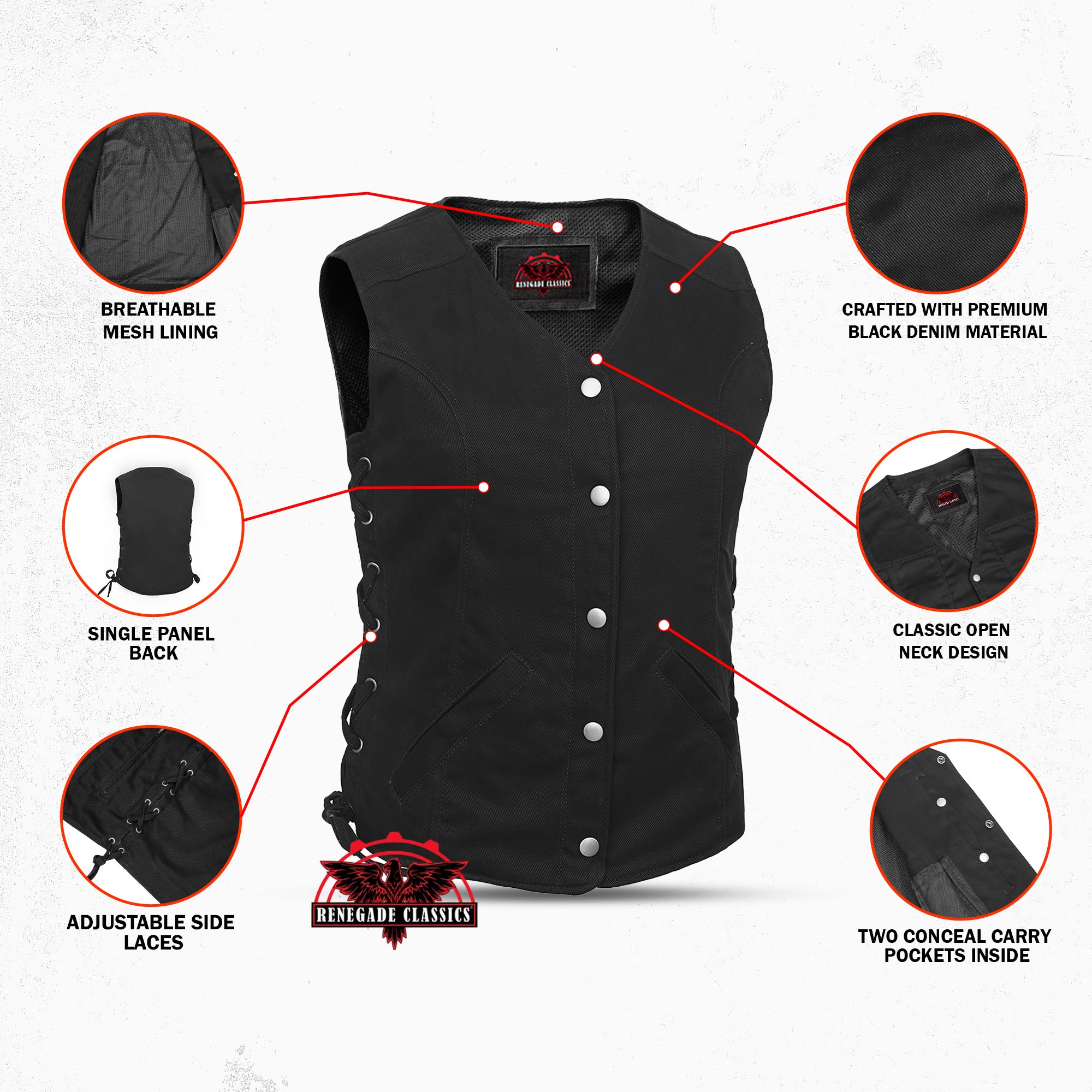 Western Edge™ Women's Denim  Vest