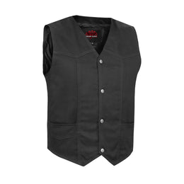 OldSchool Men's  Motorcycle Denim Vest