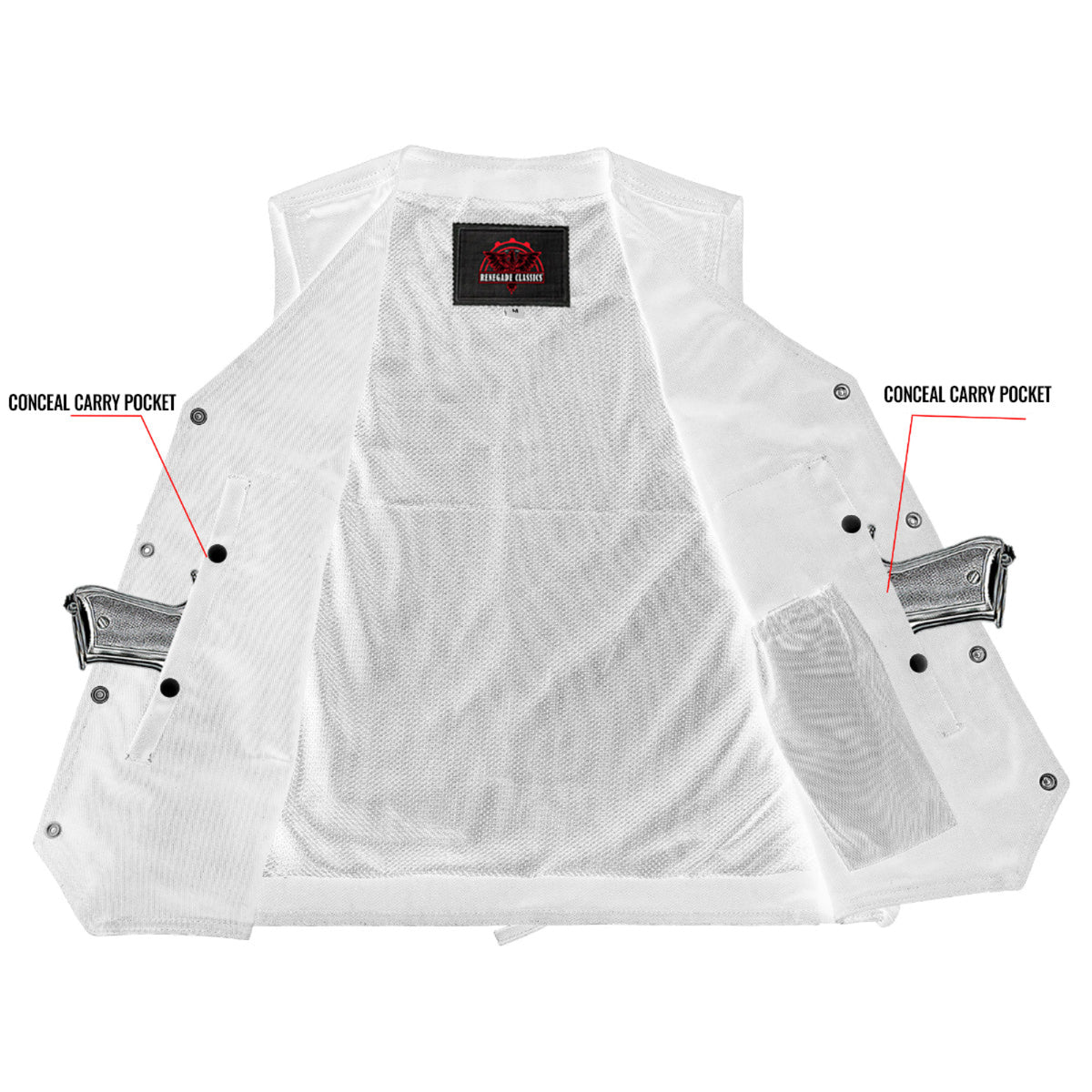 Rustborn™ Mens Denim Motorcycle Vest