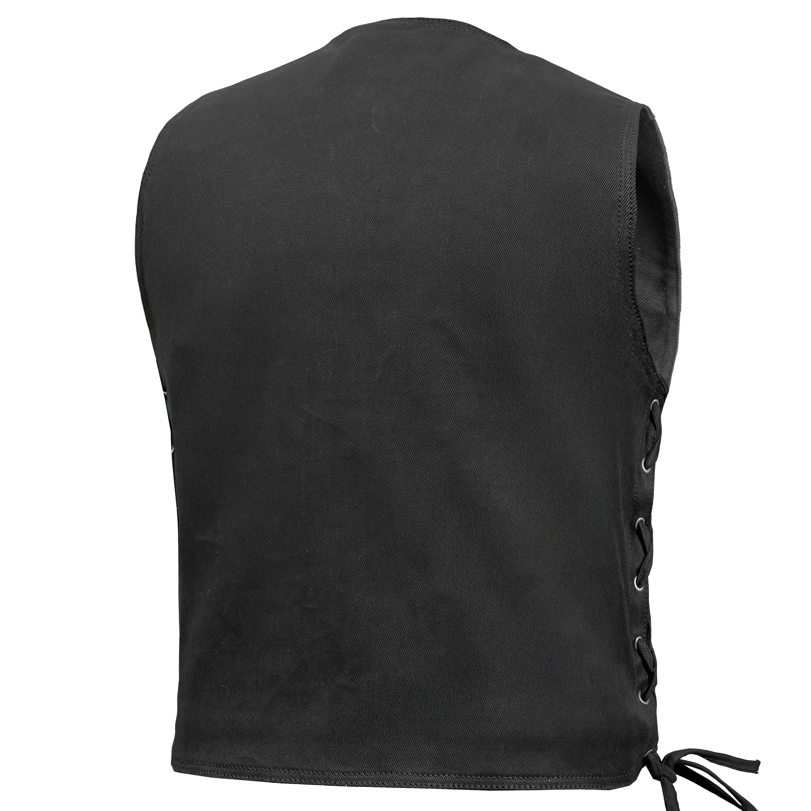 Rustborn™ Mens Denim Motorcycle Vest