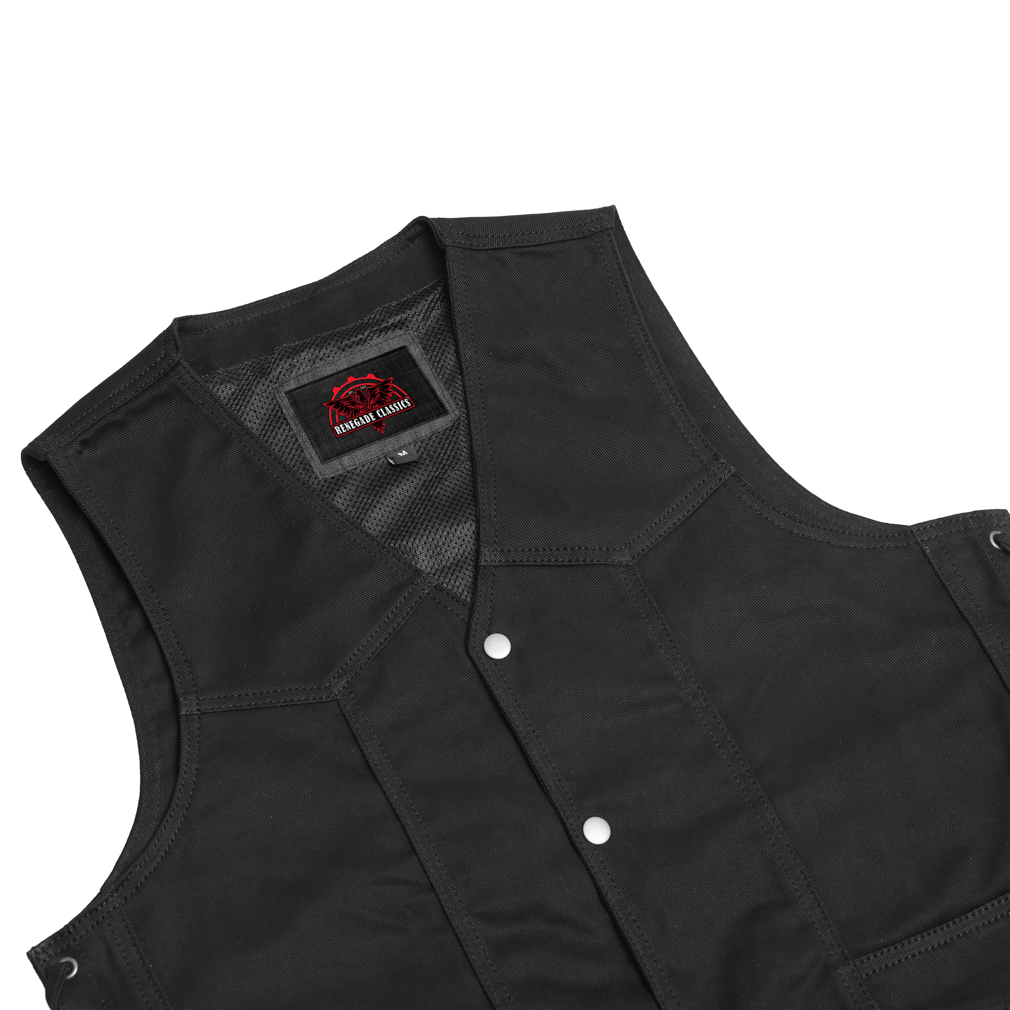 Rustborn™ Mens Denim Motorcycle Vest