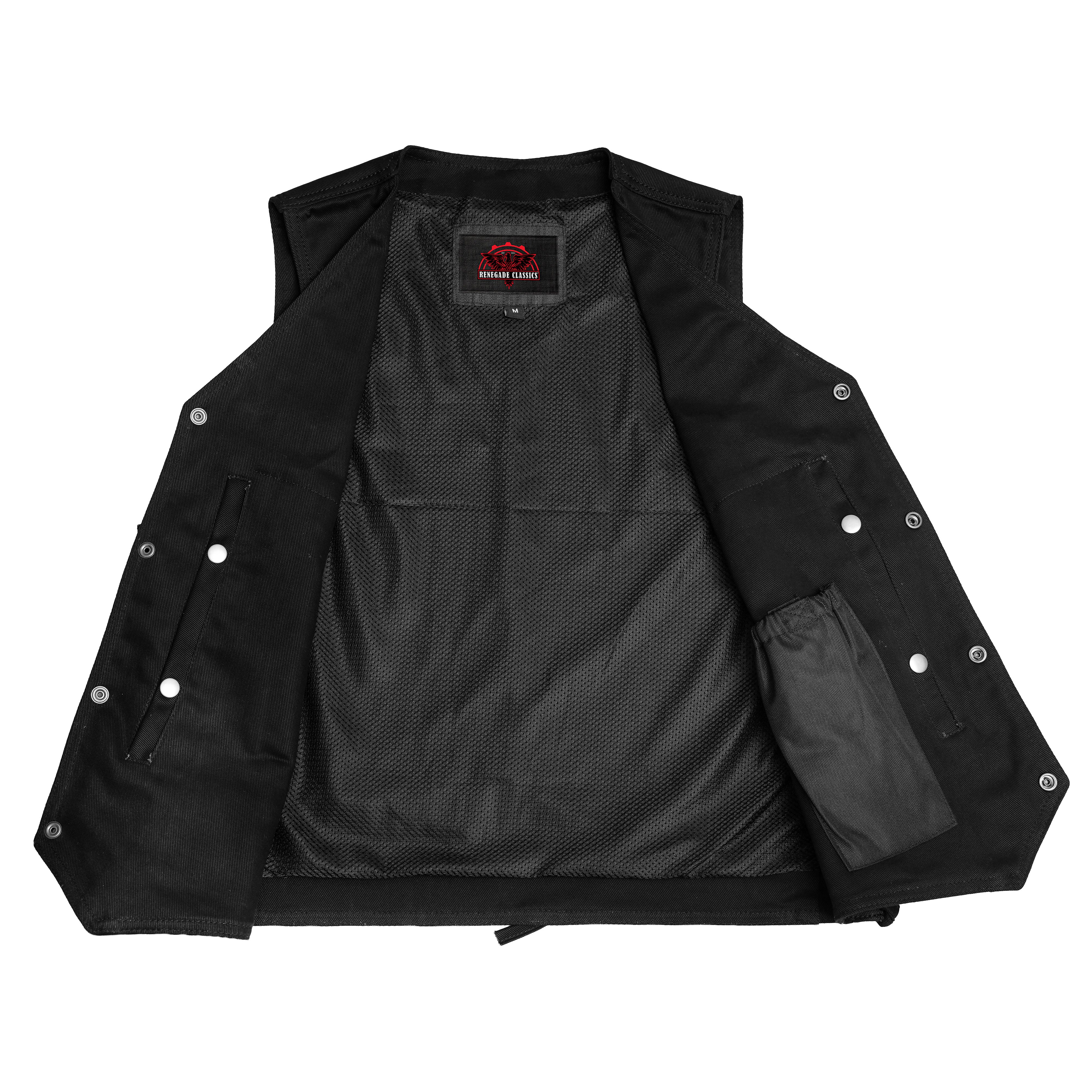 Rustborn™ Mens Denim Motorcycle Vest