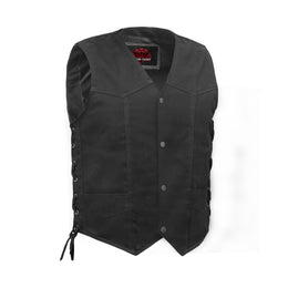 Rustborn™ Men's  Denim Motorcycle Vest