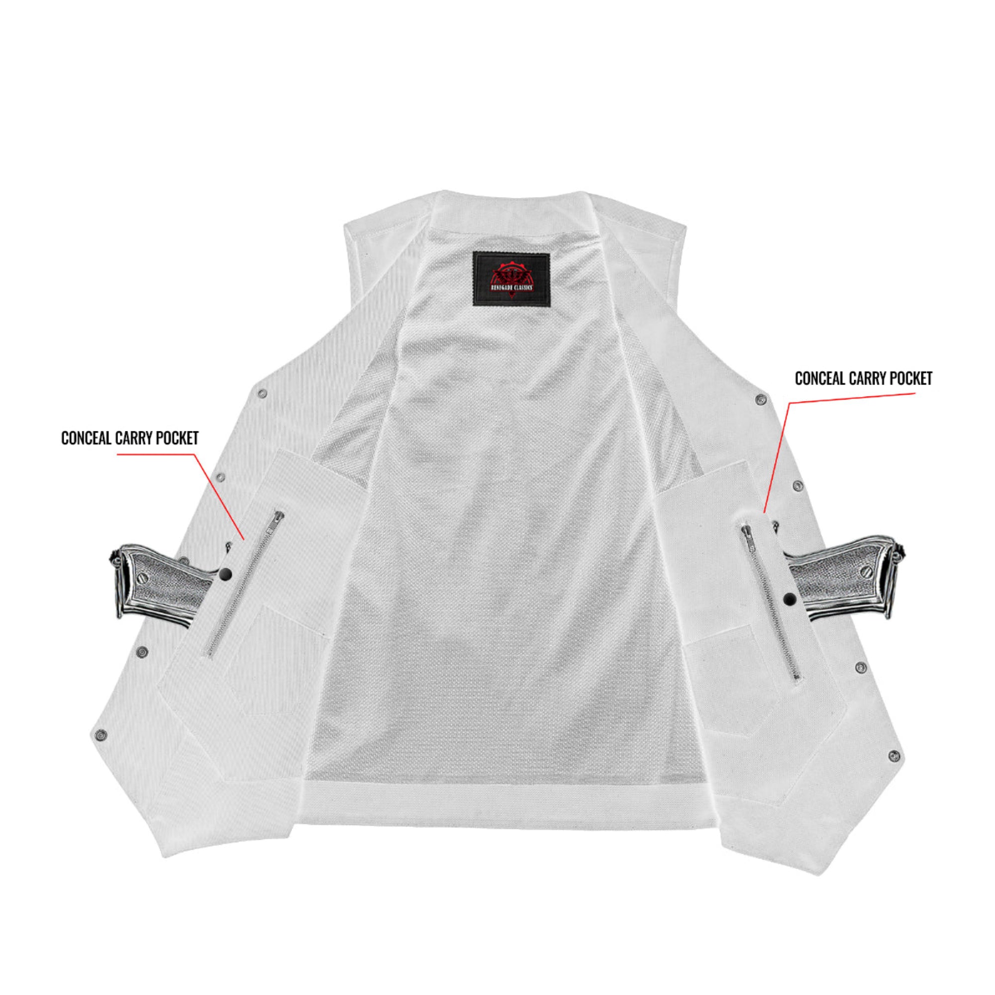 Denhawk™ Mens Denim Motorcycle Vest