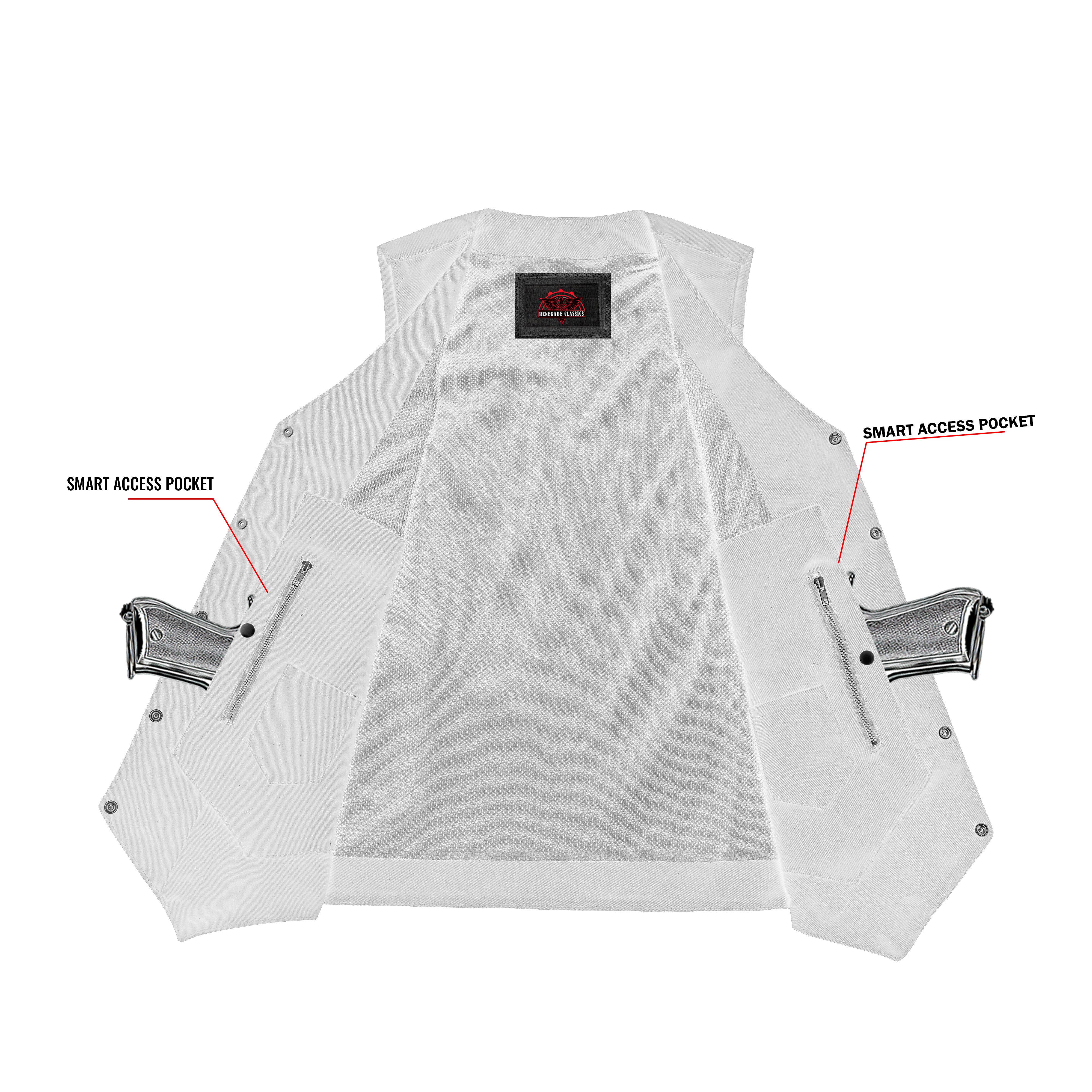 Denhawk™ Mens Denim Motorcycle Vest