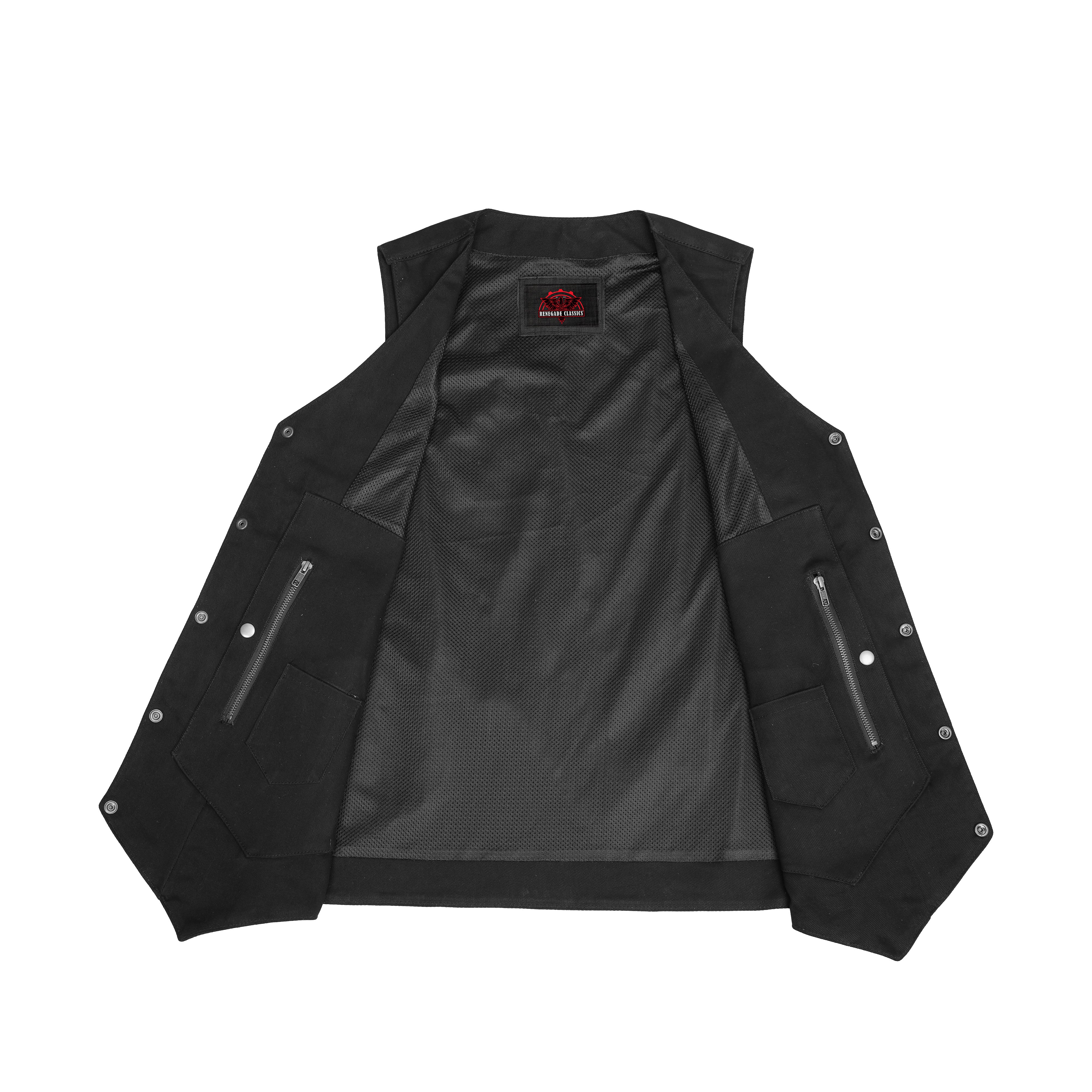 Denhawk™ Mens Denim Motorcycle Vest