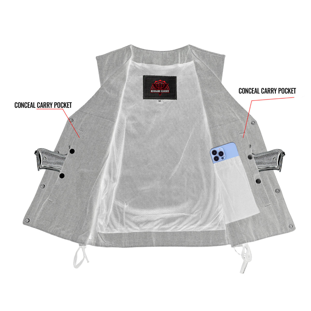 Storm™ Womens Denim Motorcycle Vest