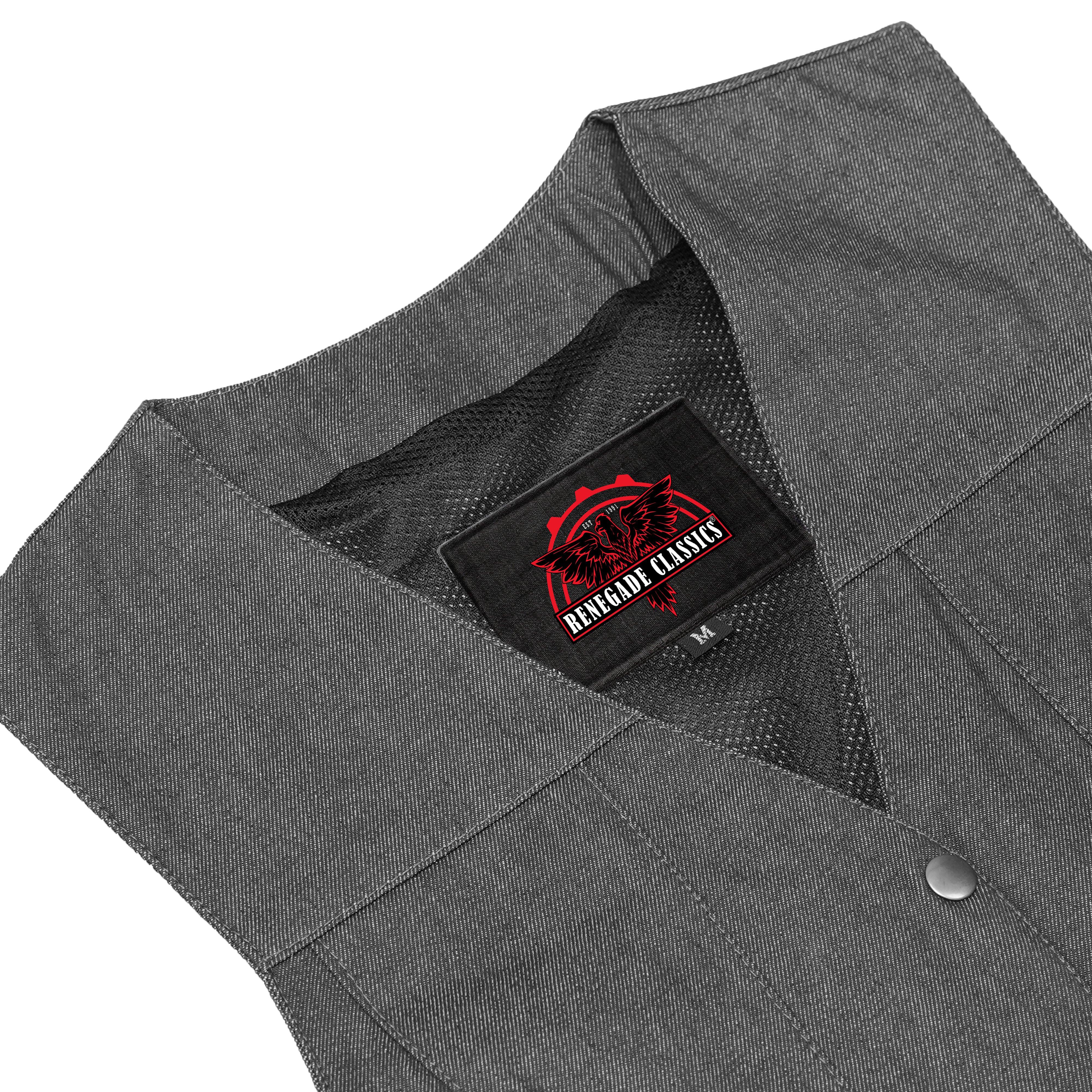 Storm™ Gray womens denim vest
