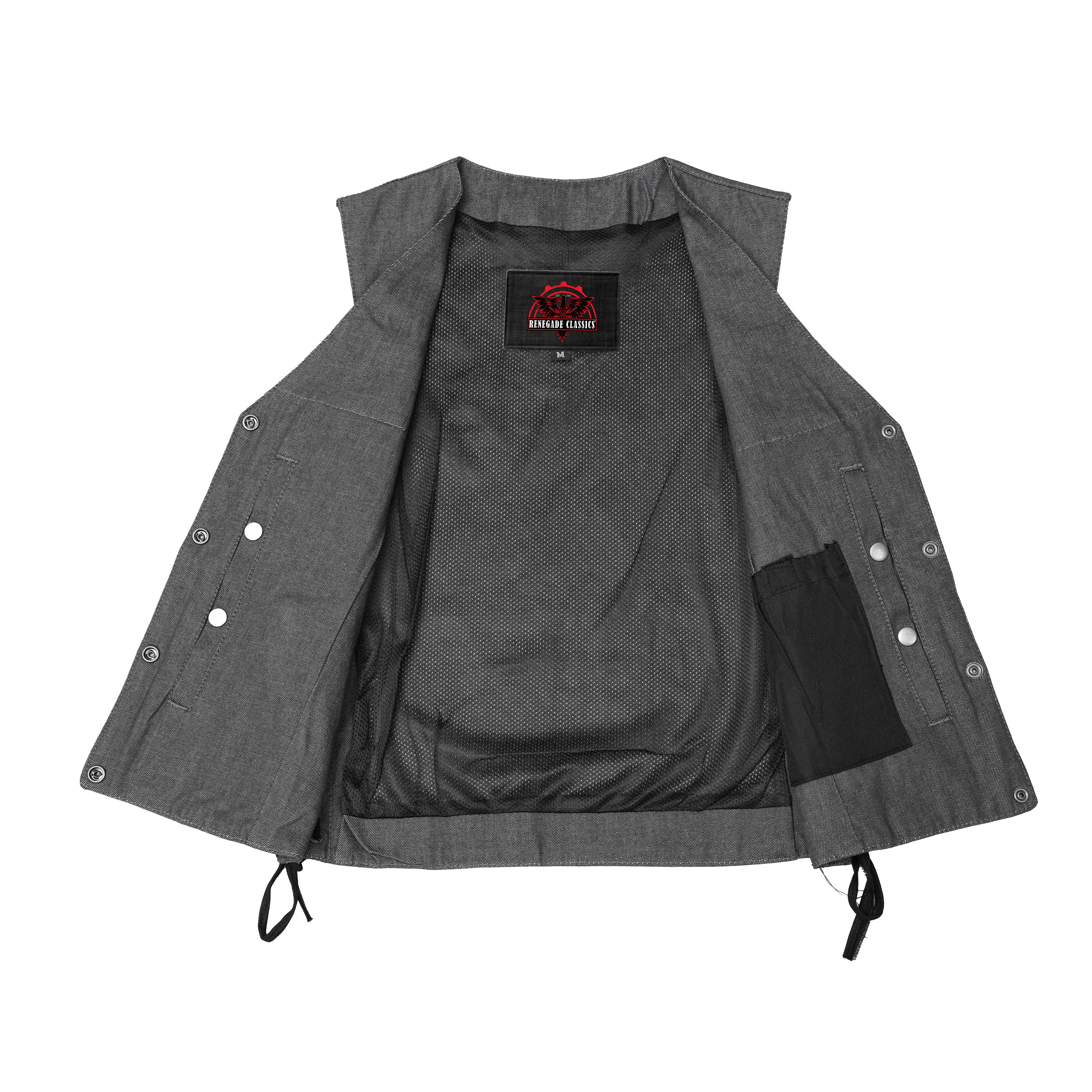 Storm™ Gray womens denim vest