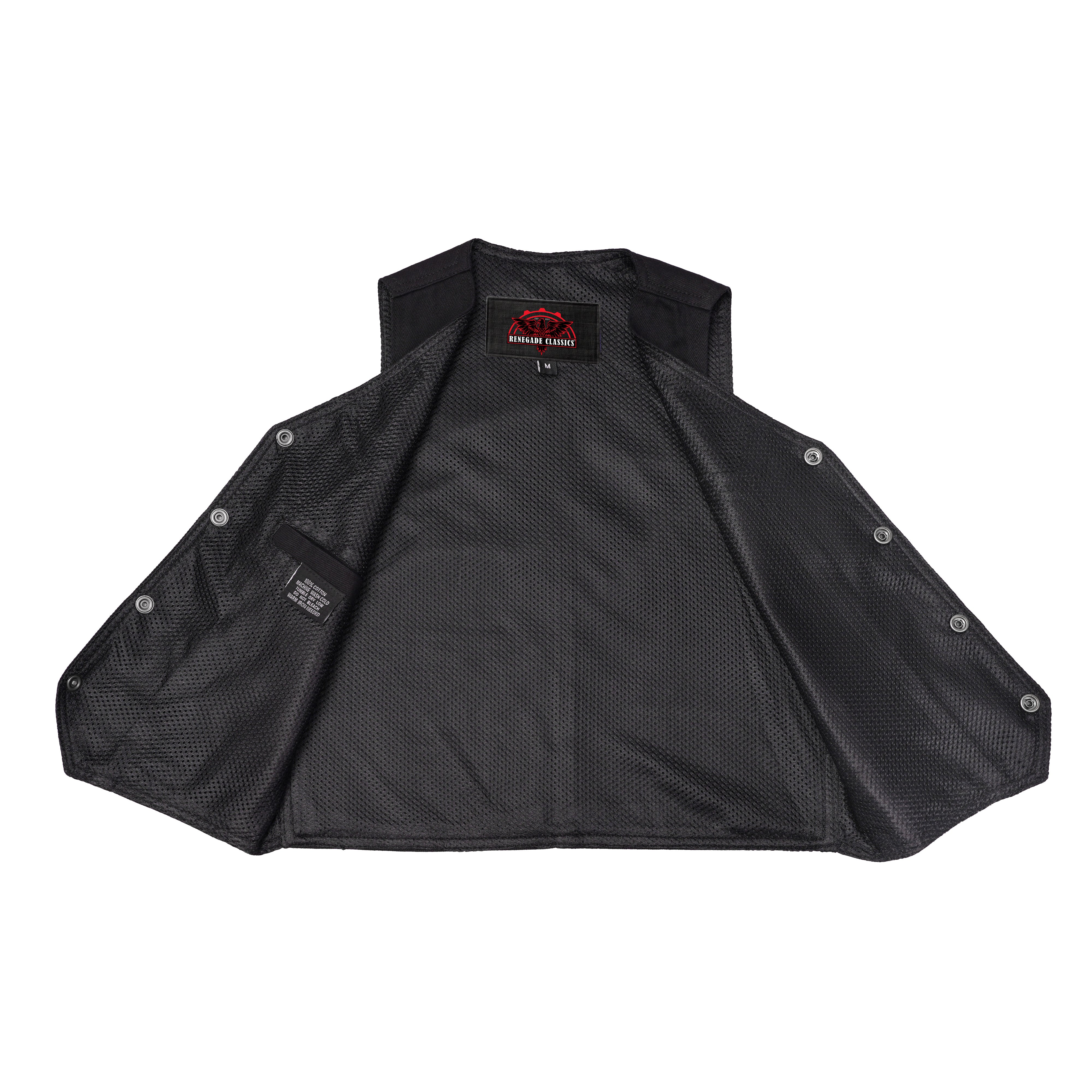 Blackened™ Black womens denim vest