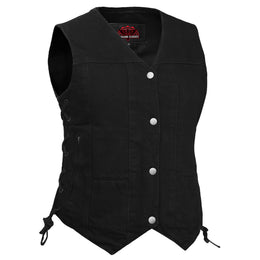 Blackened™ Black womens denim vest