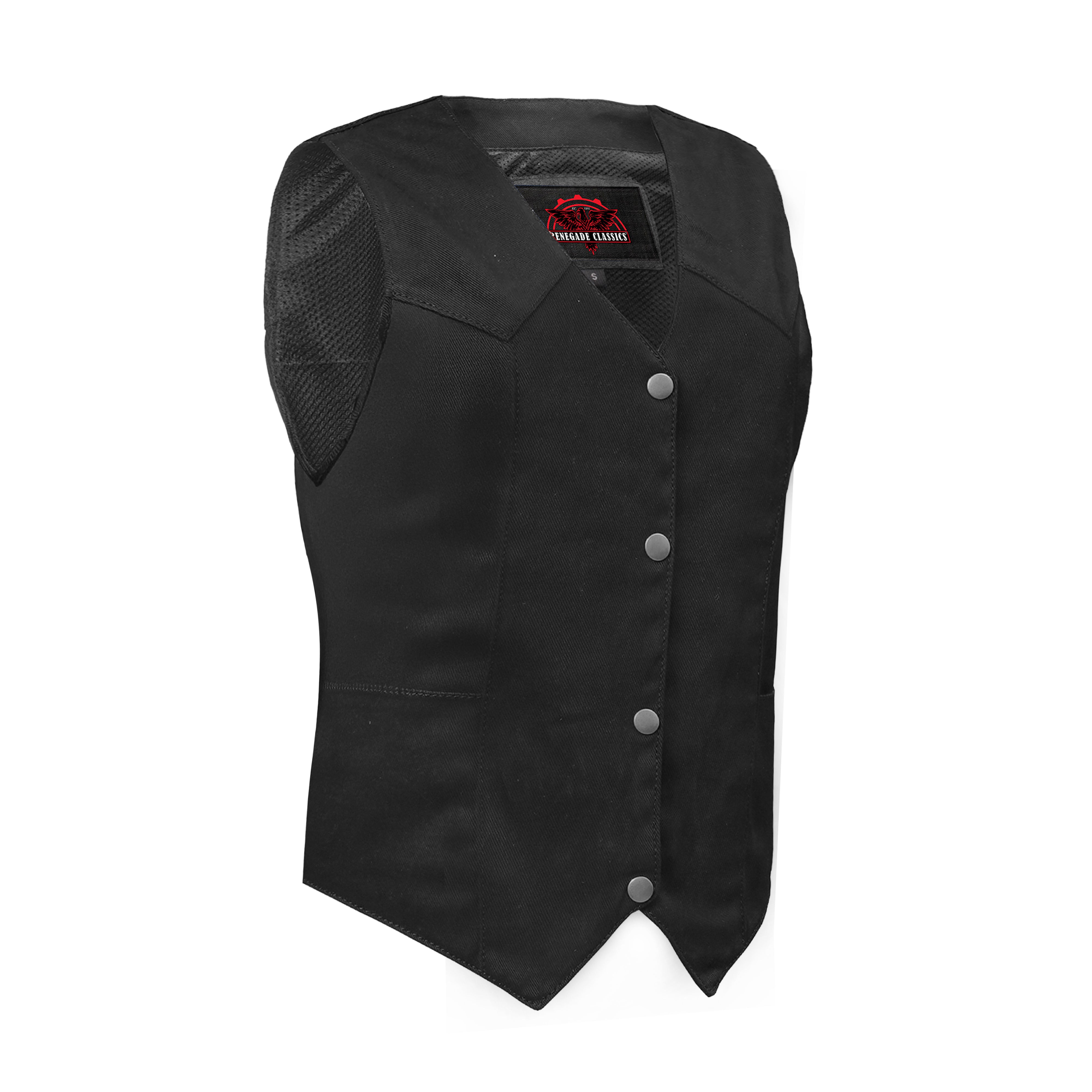 Breezy™ womens denim vest