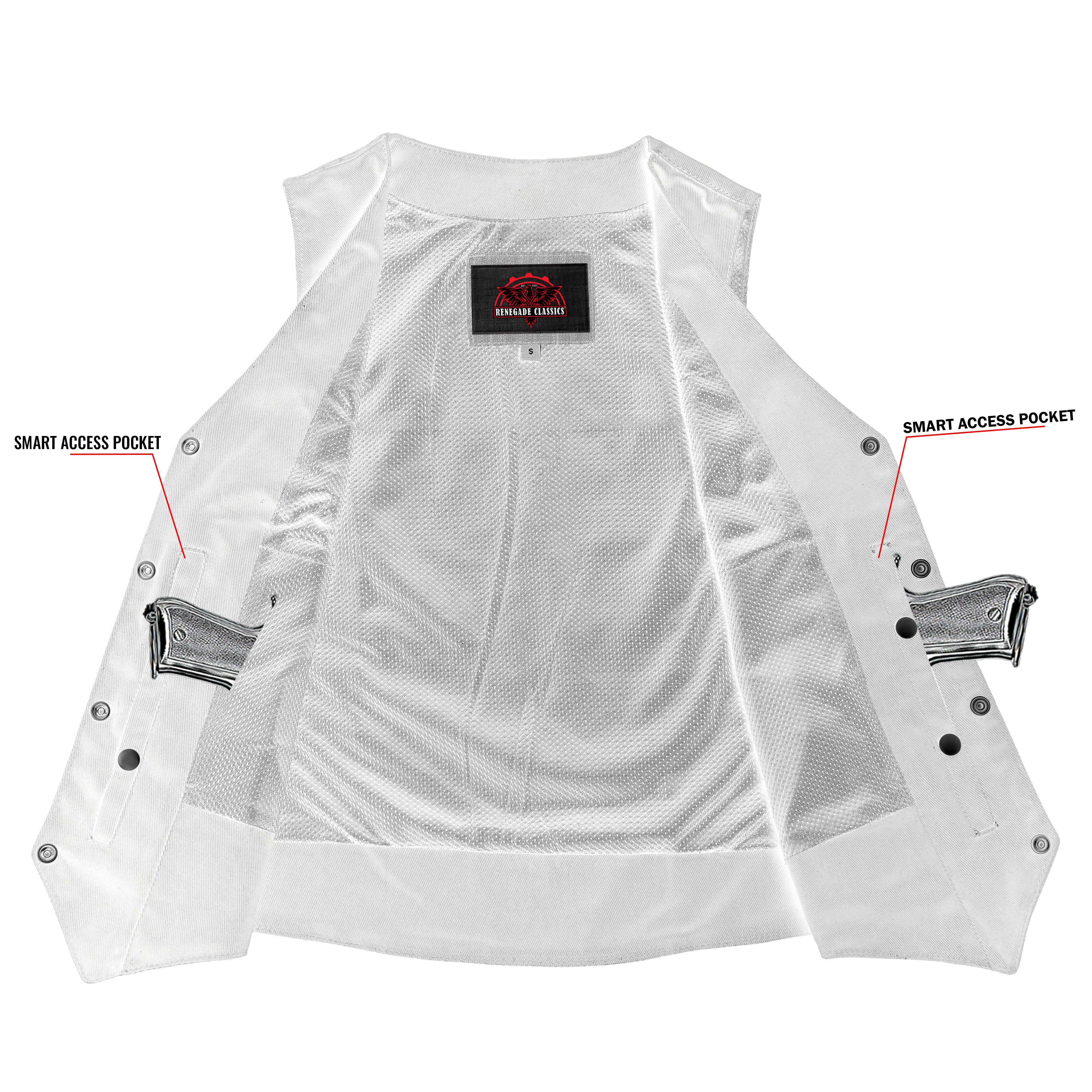 Breezy™ womens denim vest