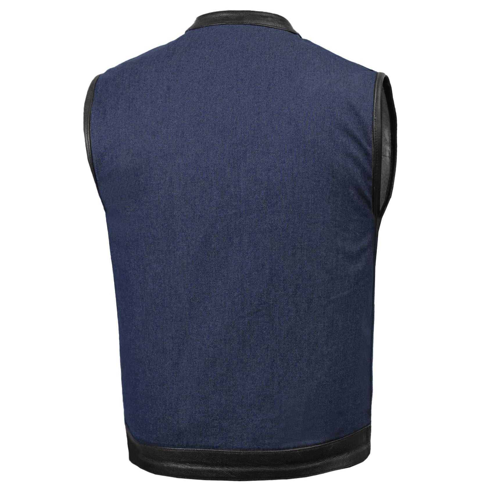Dual-Tex™ Mens Denim Motorcycle Vest