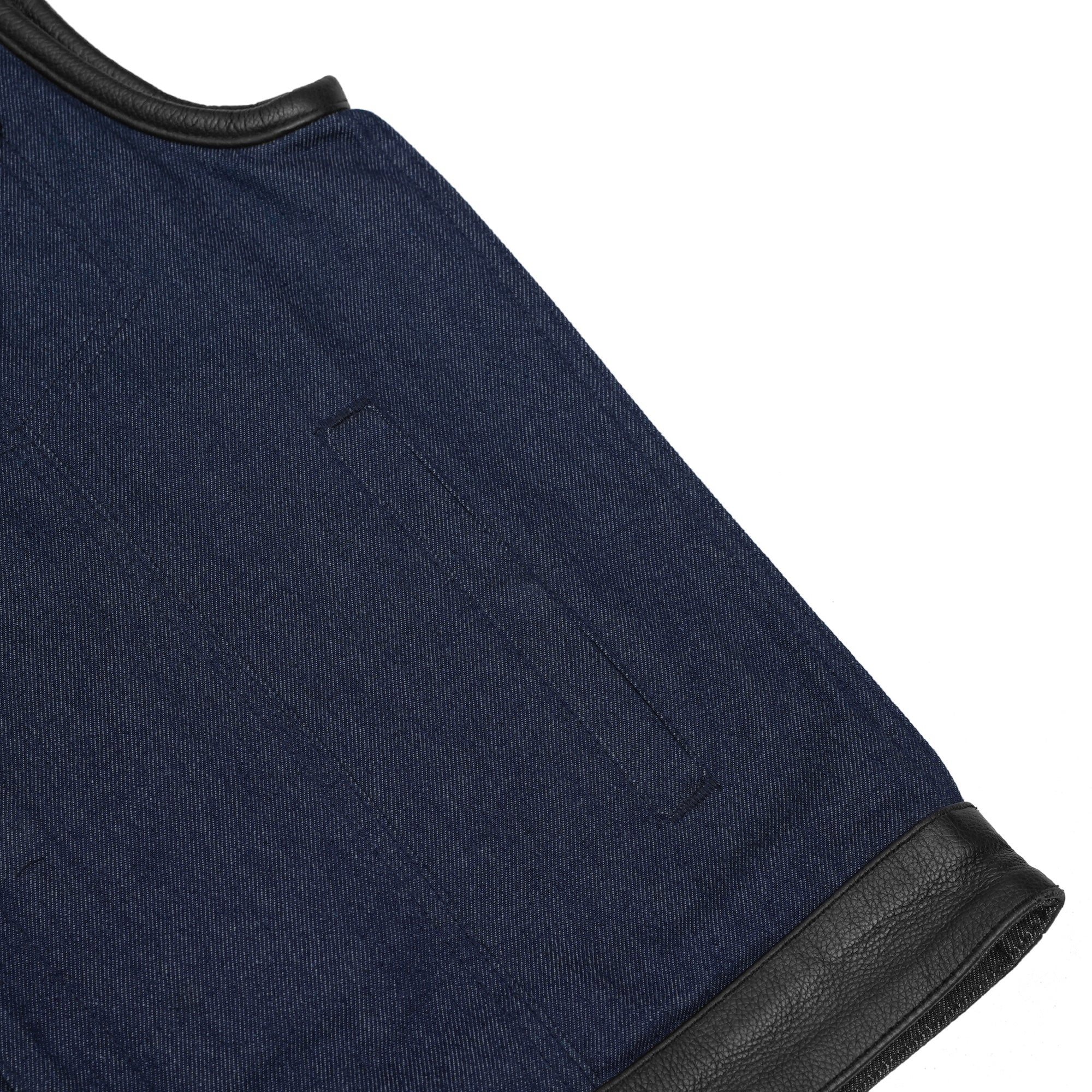 Dual-Tex™ Mens Denim Motorcycle Vest