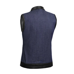 Broken Blue™ Womens Denim Motorcycle Vest