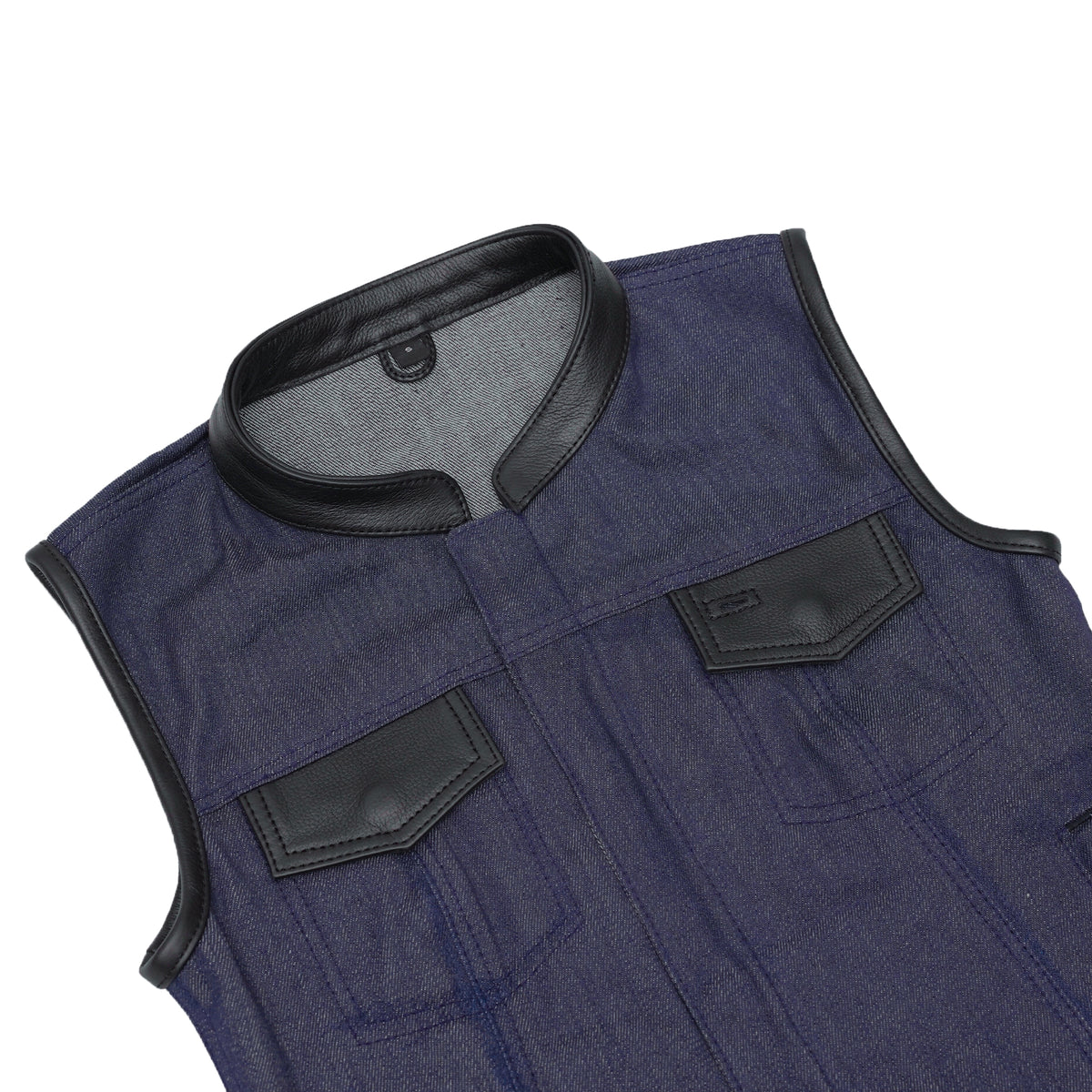 Broken Blue™ Womens Denim Motorcycle Vest