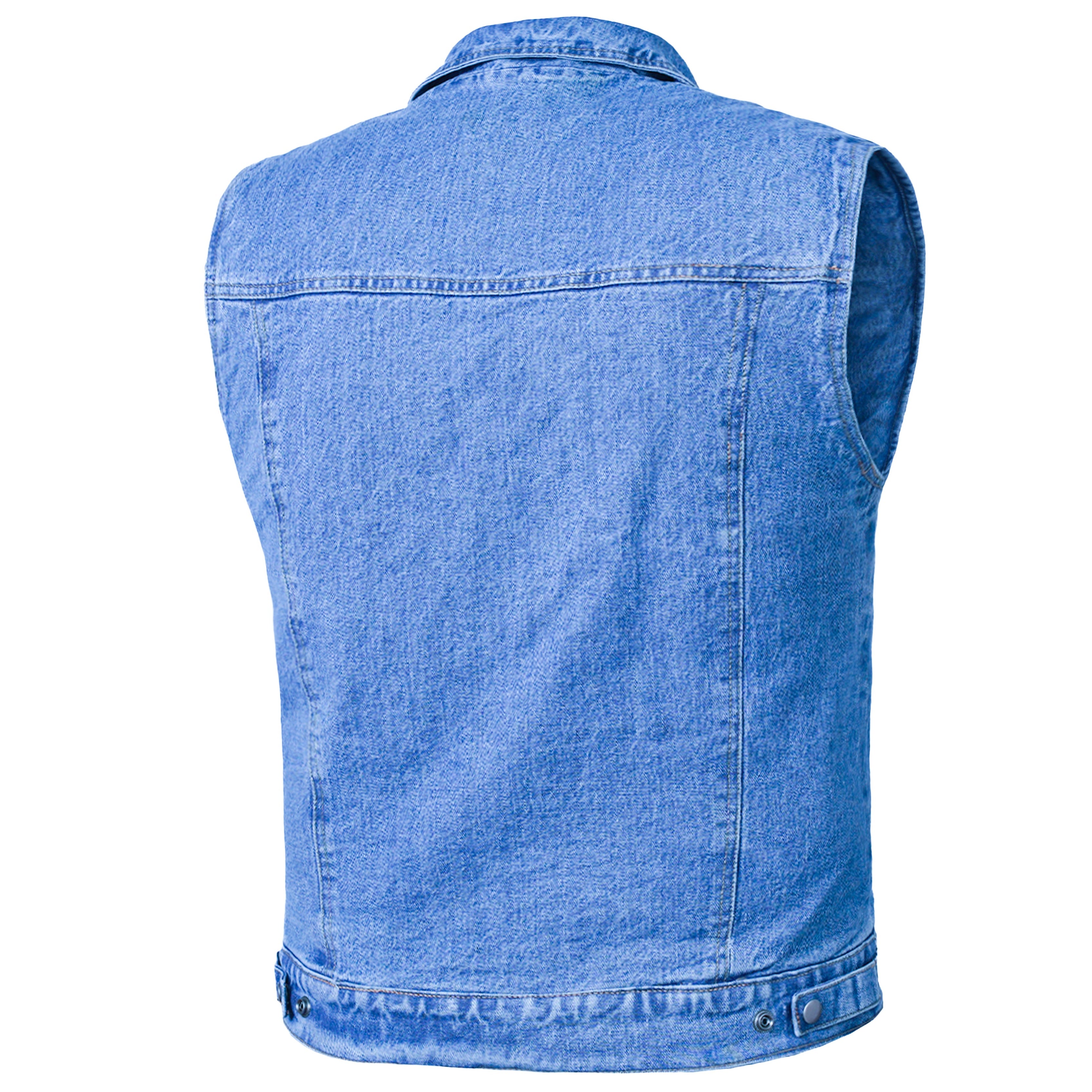 Bluebonnet™ Mens Denim Motorcycle Vest