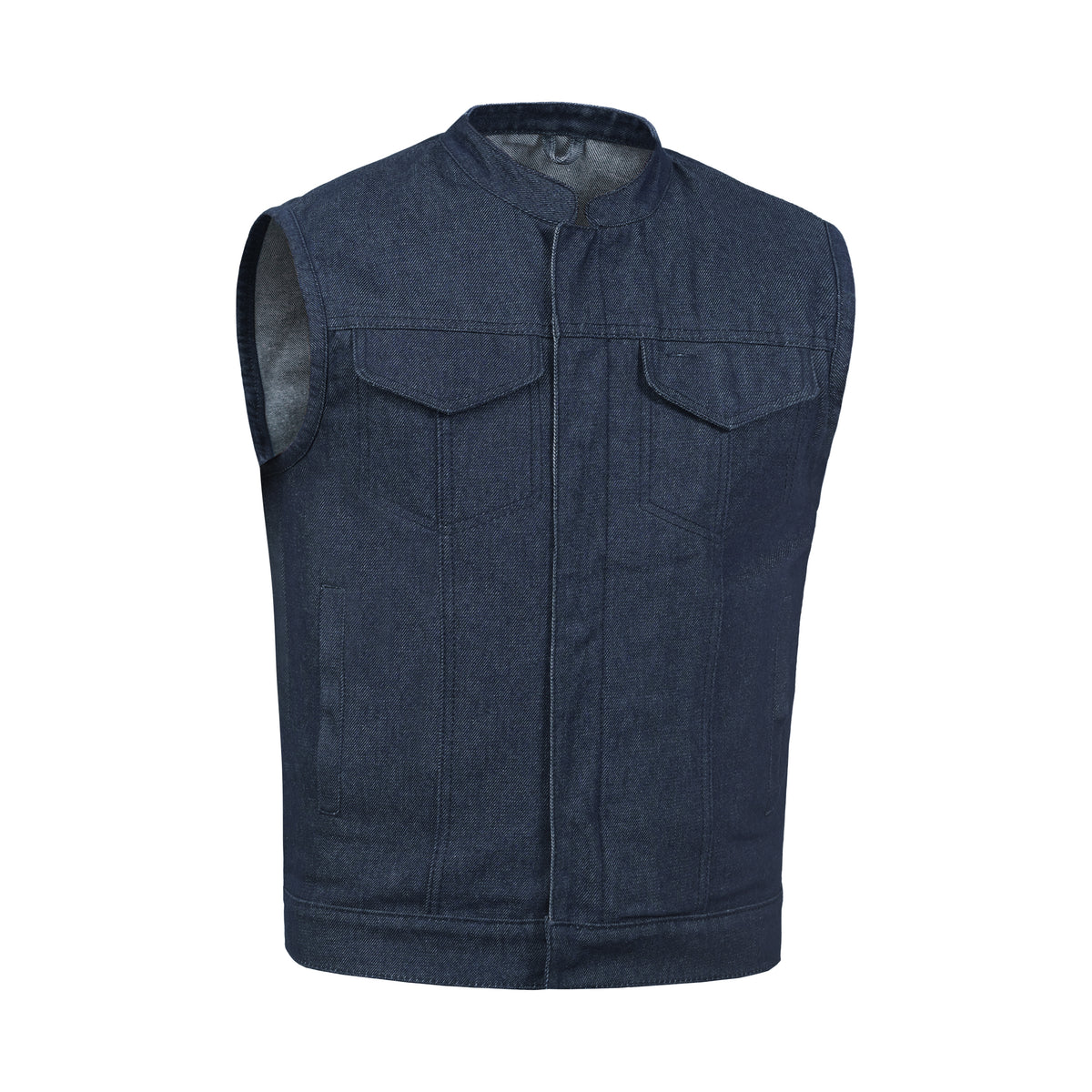 True blue™ Mens Denim Motorcycle Vest