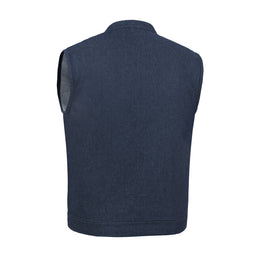 True blue™ Mens Denim Motorcycle Vest