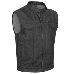 Horizon black Motorcycle Denim Vest