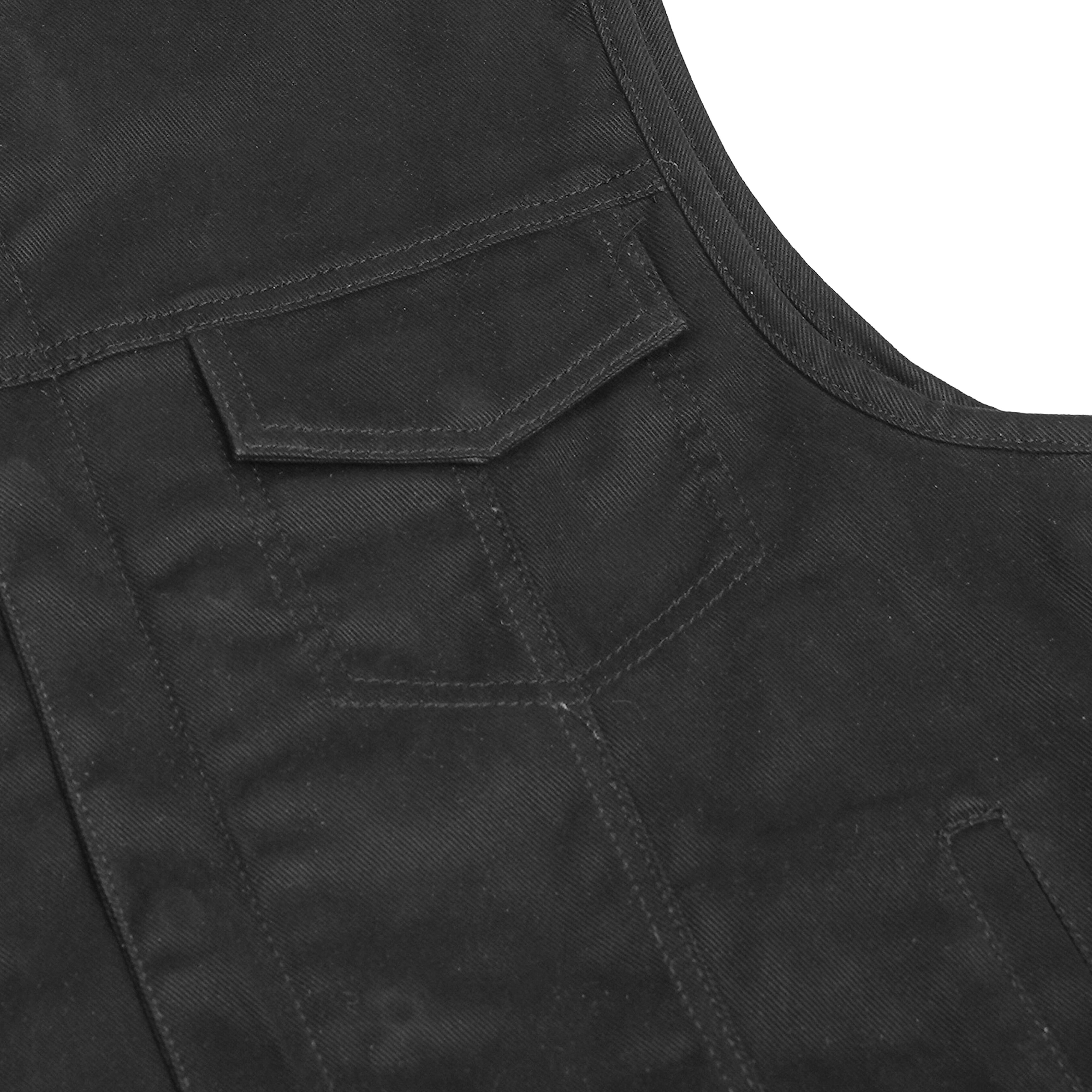 Dark Terrain™ Men's Black Denim Motorcycle Vest