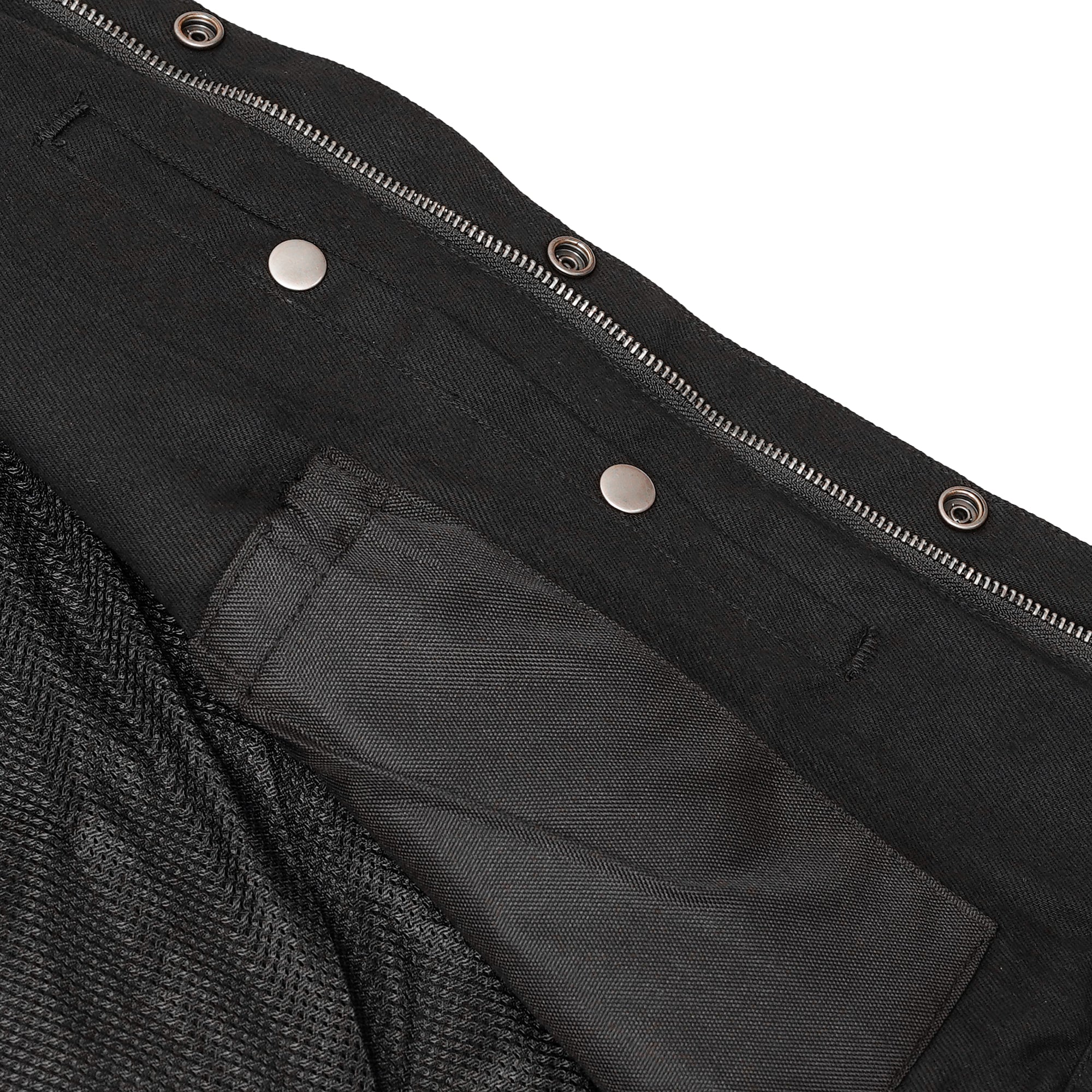 Darklock™ Men's Black Denim Motorcycle Vest