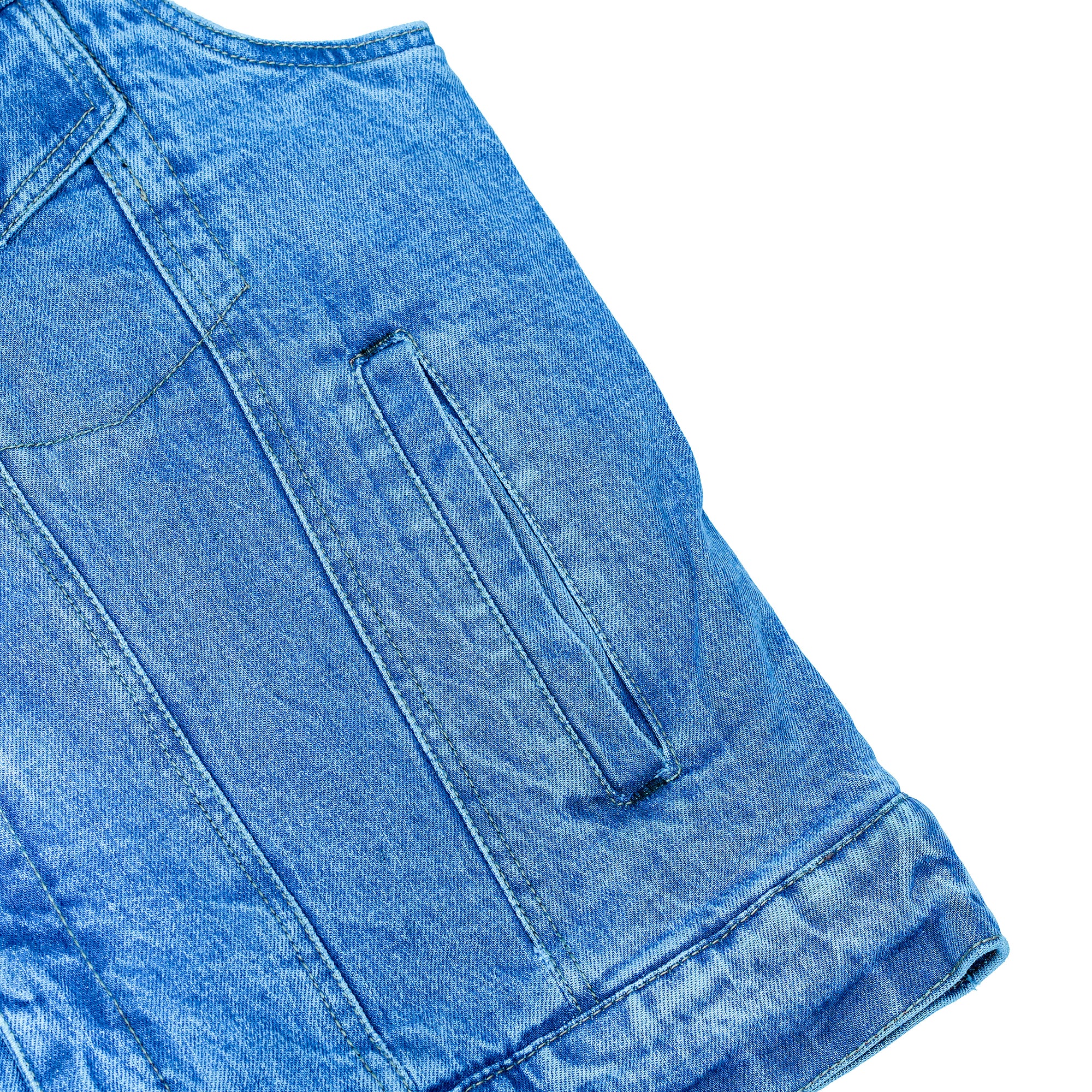 Revival Mens Denim Motorcycle Vest