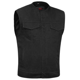 Nightcore™ Mens Black Denim Motorcycle Vest