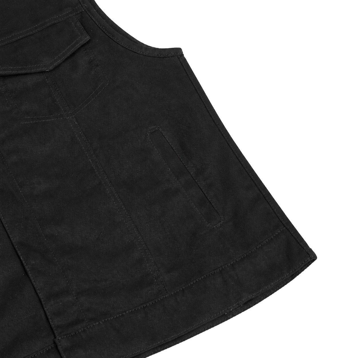 Nightcore™ Mens Black Denim Motorcycle Vest