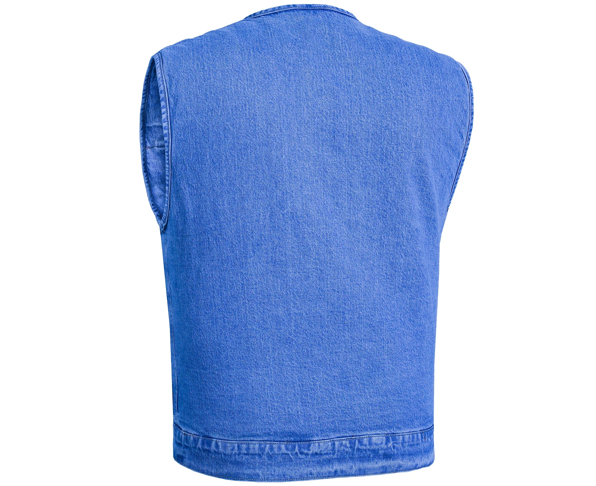 Storm hold™ Mens Blue Denim Motorcycle Vest