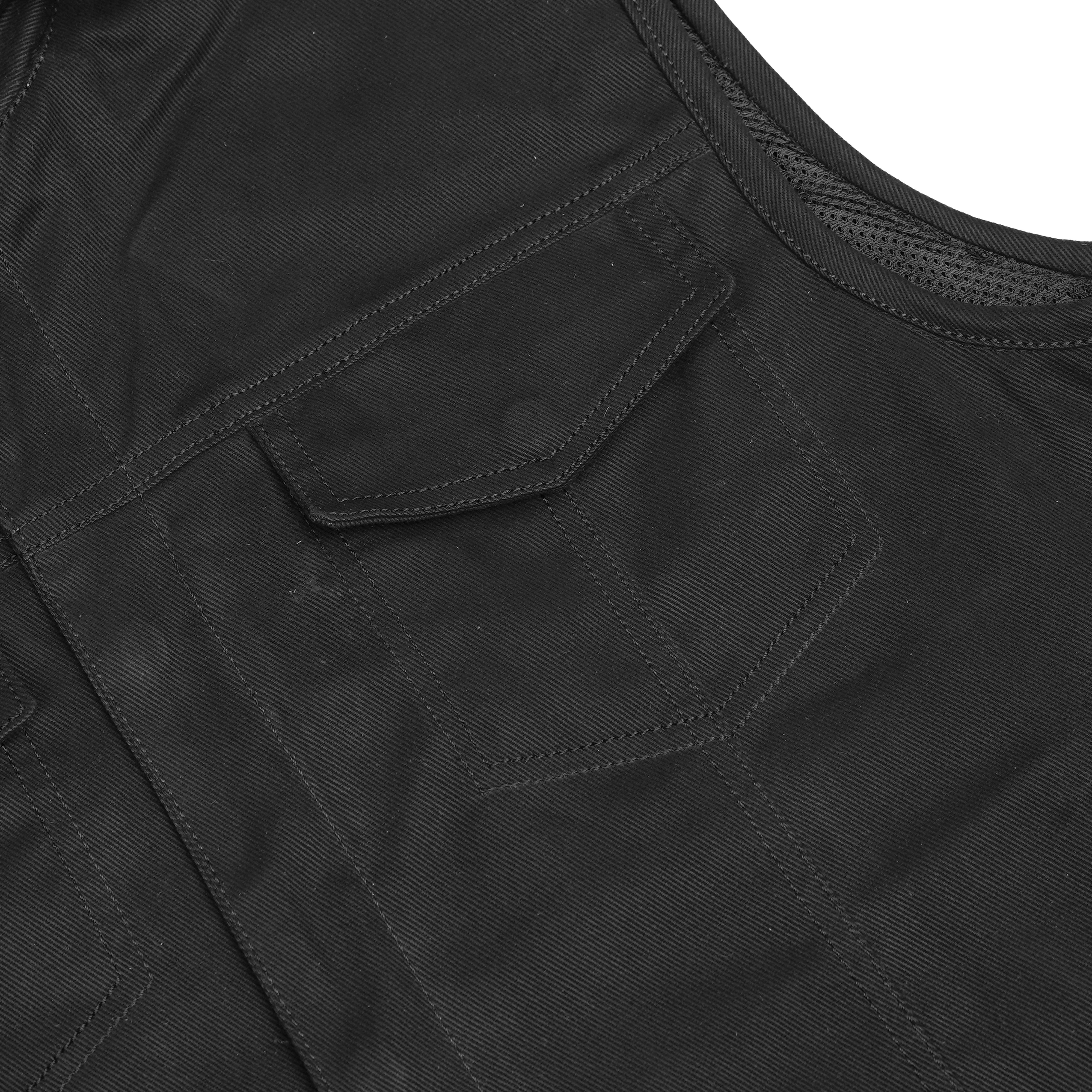 Shadowhood™ Men's Black Denim Motorcycle Vest