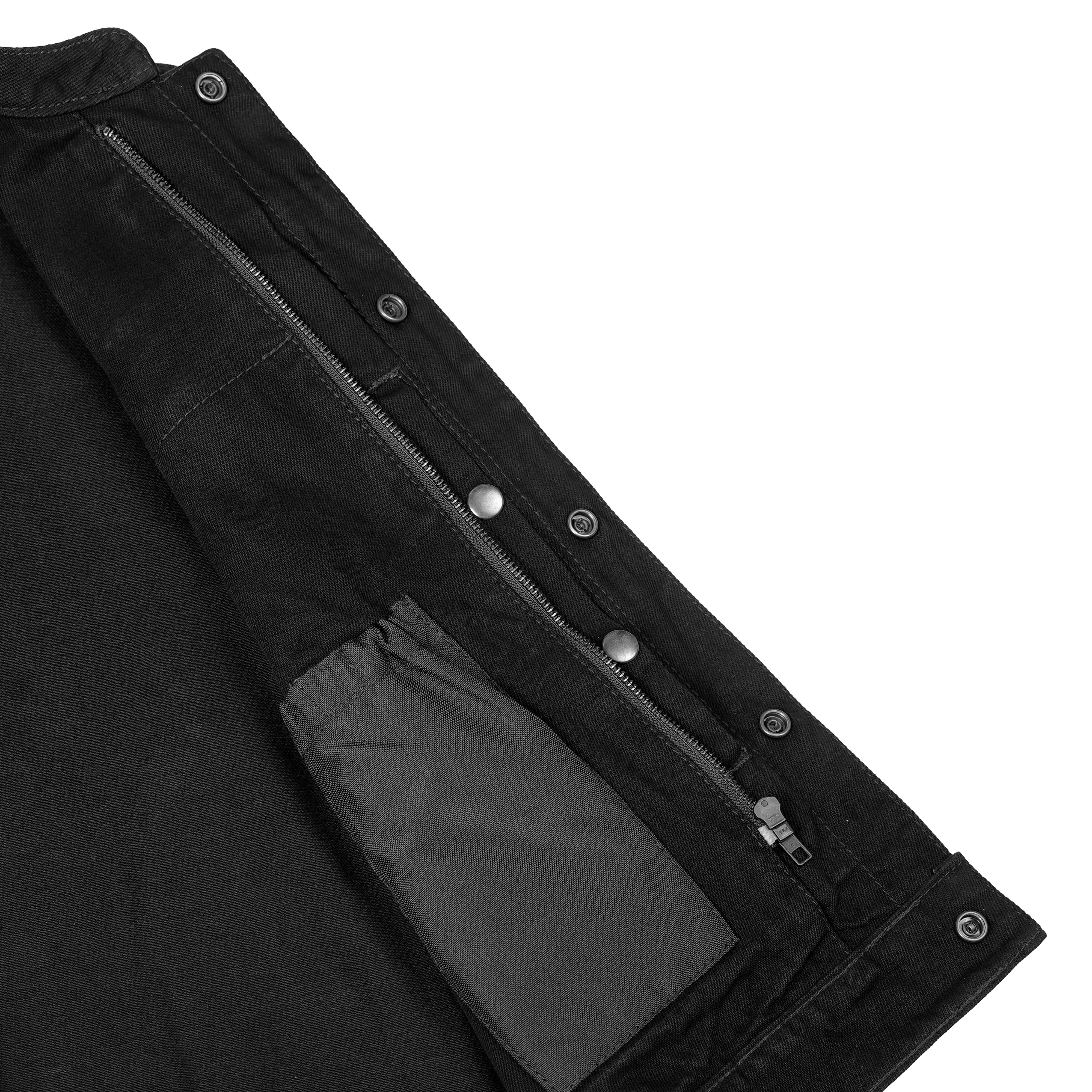 Dark Blossom™ Black womens denim vest