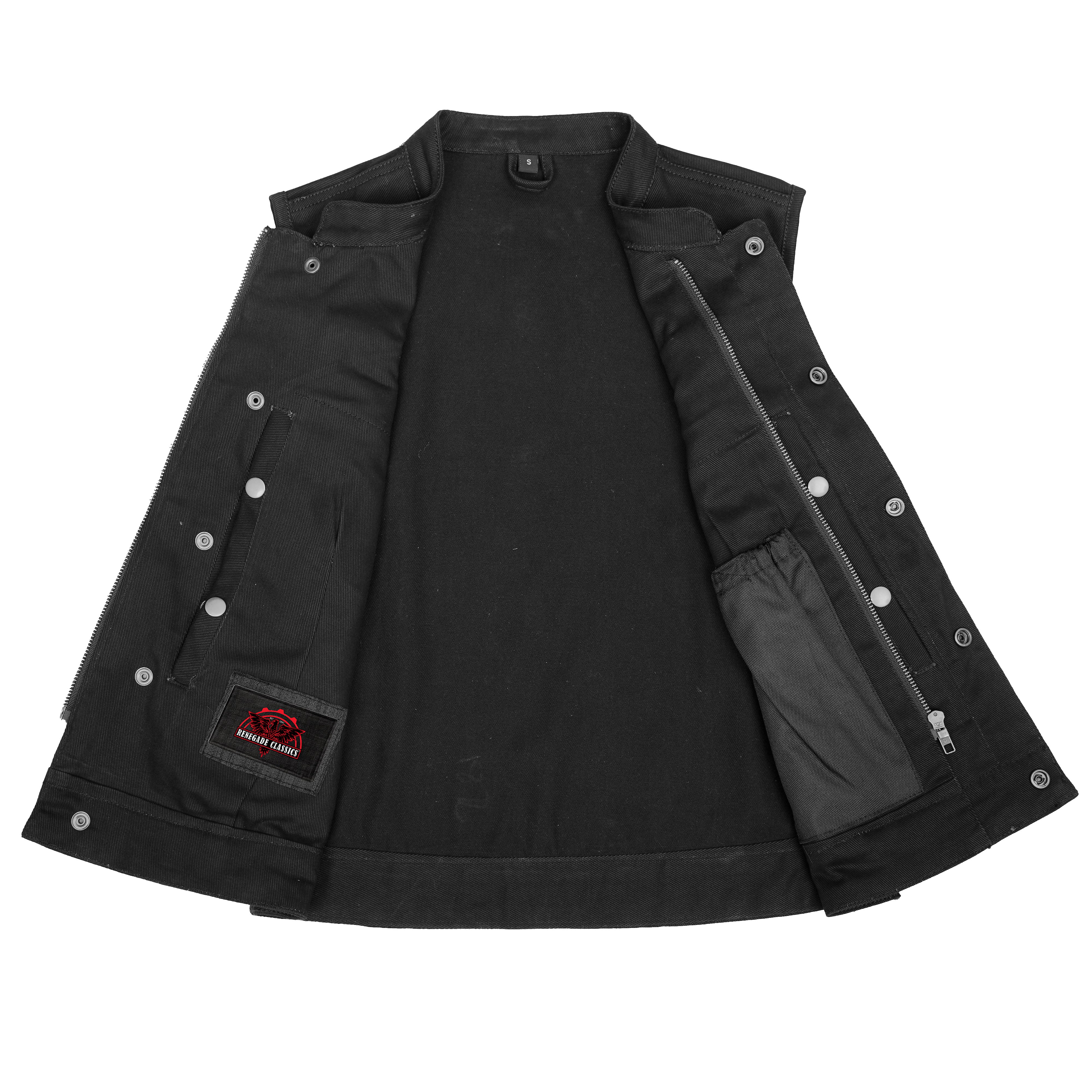 Black Soul™ womens denim vest
