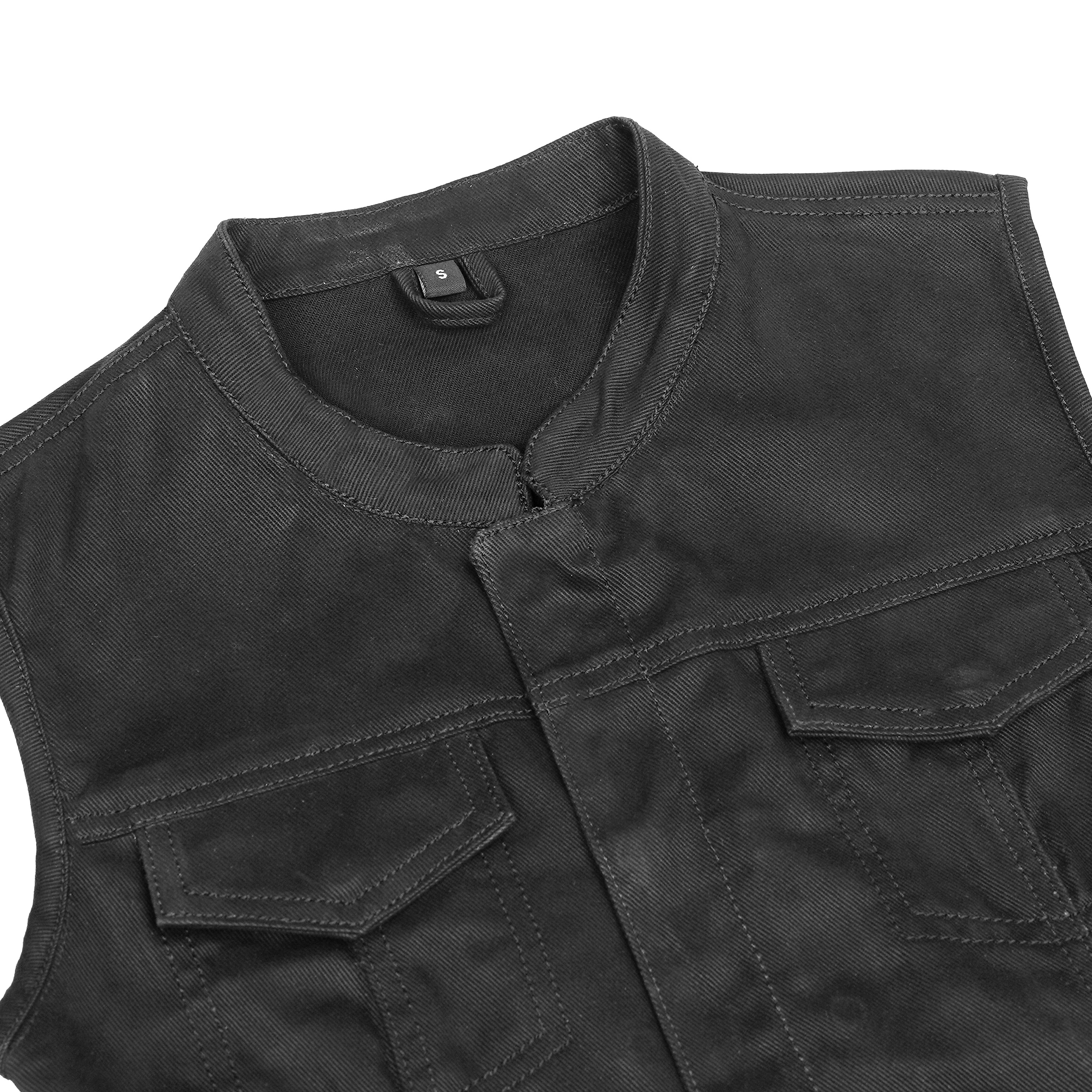 Black Soul™ womens denim vest