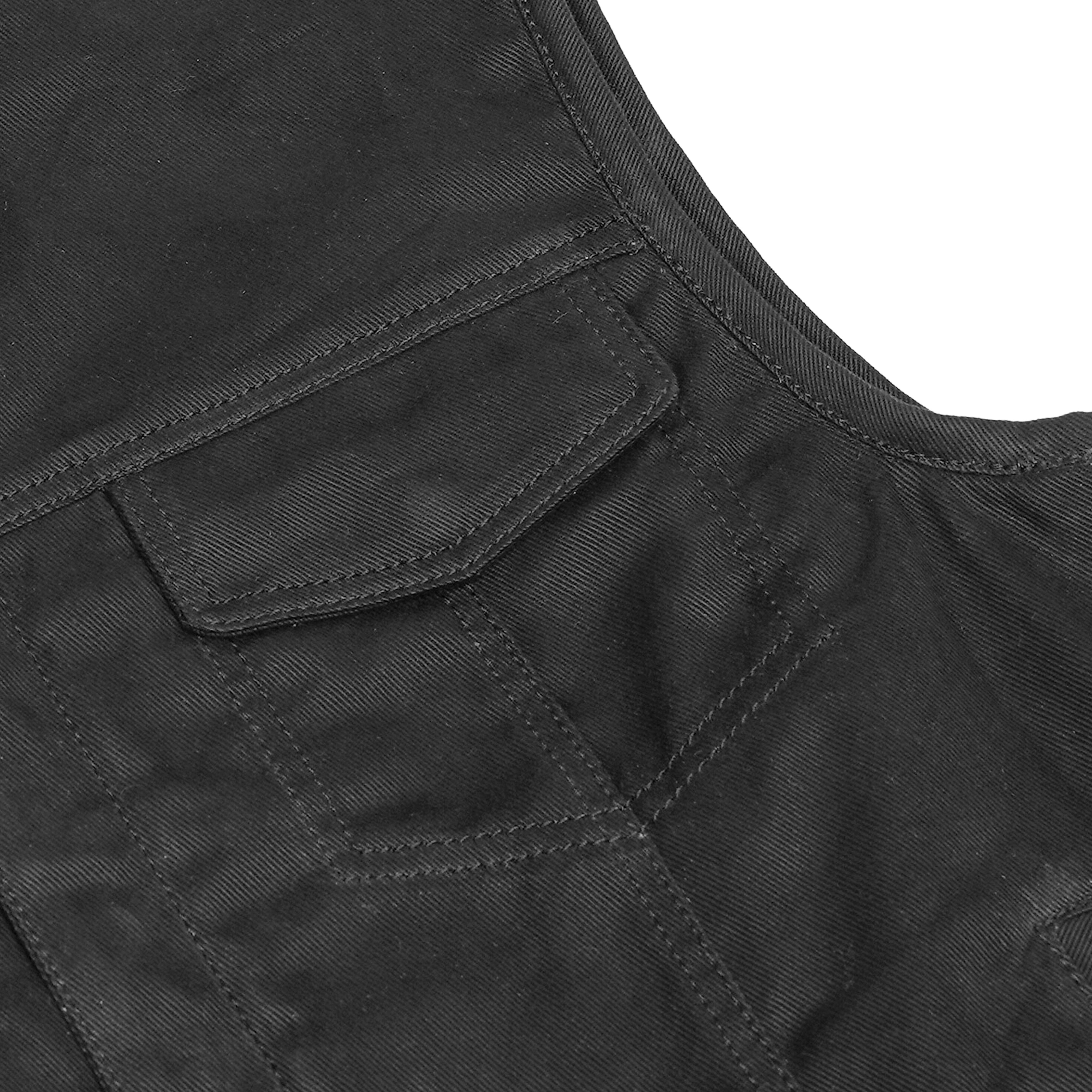 Weston™ Black Men's Denim Motorcycle Vest