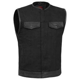 Grindwear™ Mens Denim Motorcycle Vest