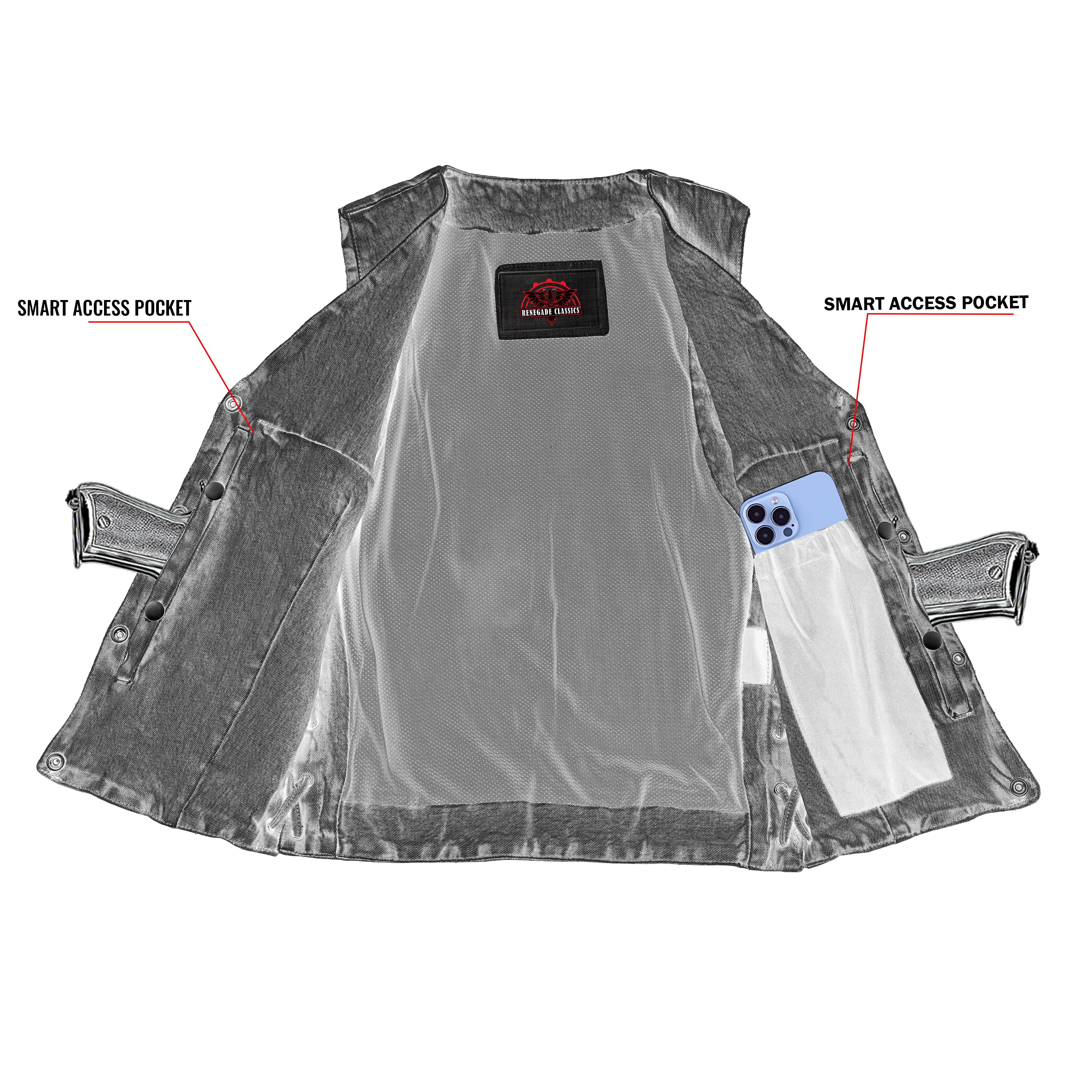 Blue Rider™ womens denim vest