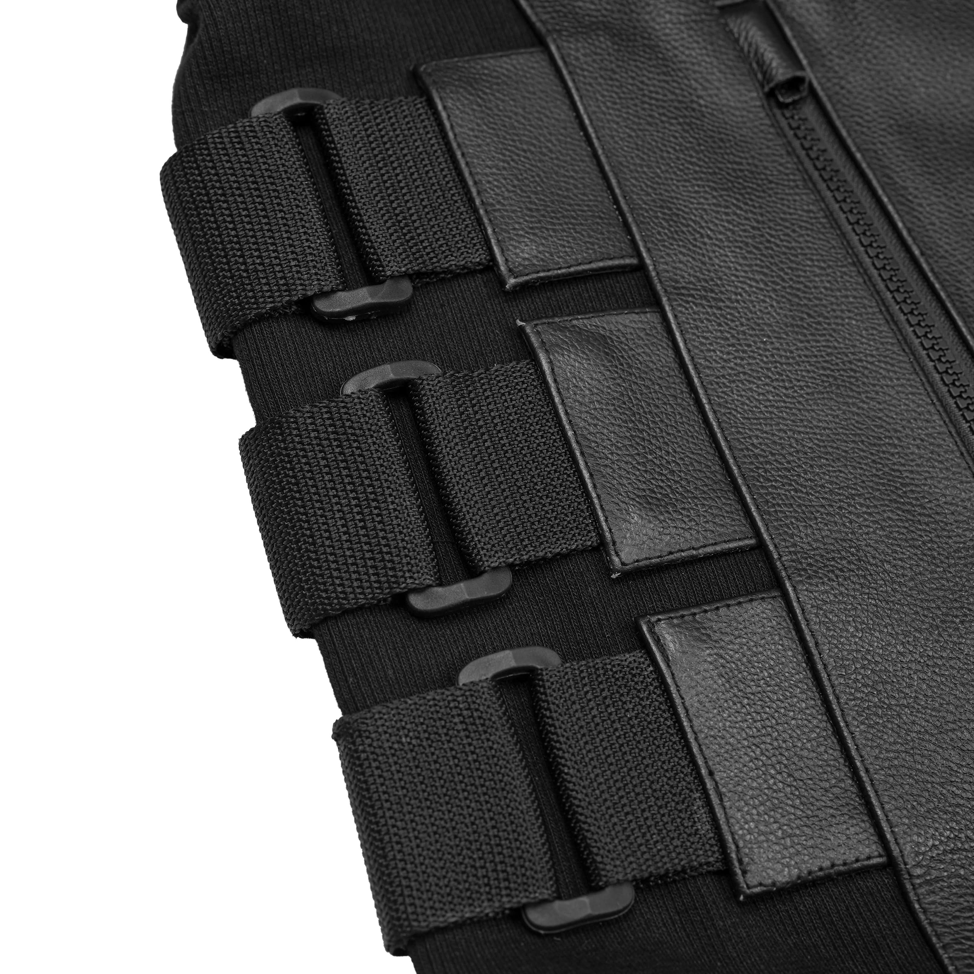 Silent Strike™ Mens Leather Motorcycle Vest