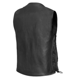 Line Ranger™ Men's Multi-Pocket Motorcycle Vest - Black